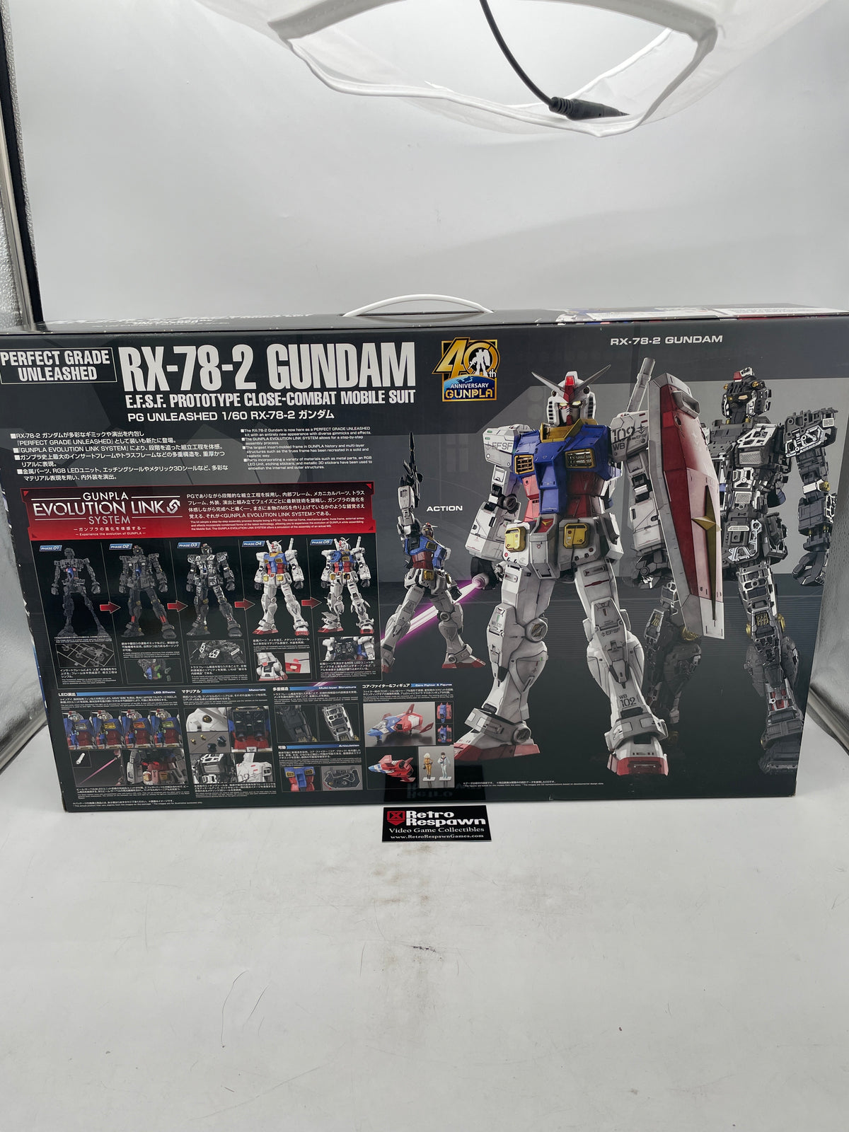 RX-78-2 Gundam Perfect Grade Unleashed - Gunpla Model Kit (Complete)