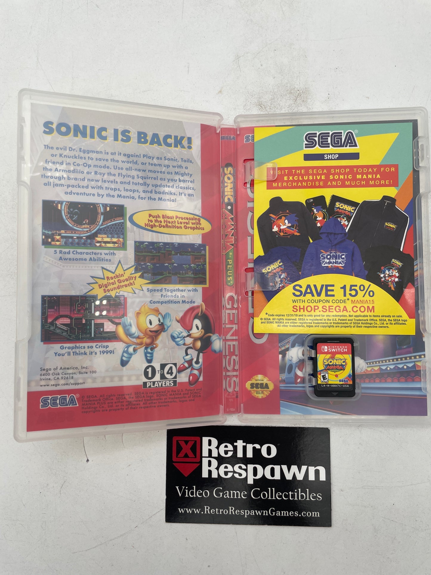 Sonic Mania Plus - Nintendo Switch (Complete)