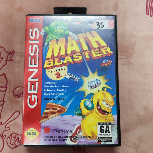Math Blaster: Episode 1 - Sega Genesis (Complete)