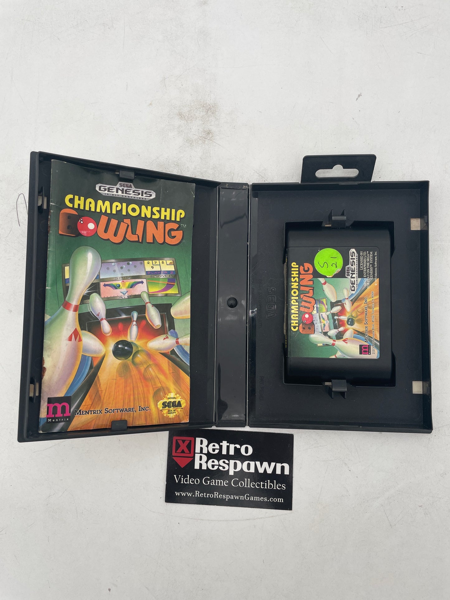 Championship Bowling - Sega Genesis (Complete)