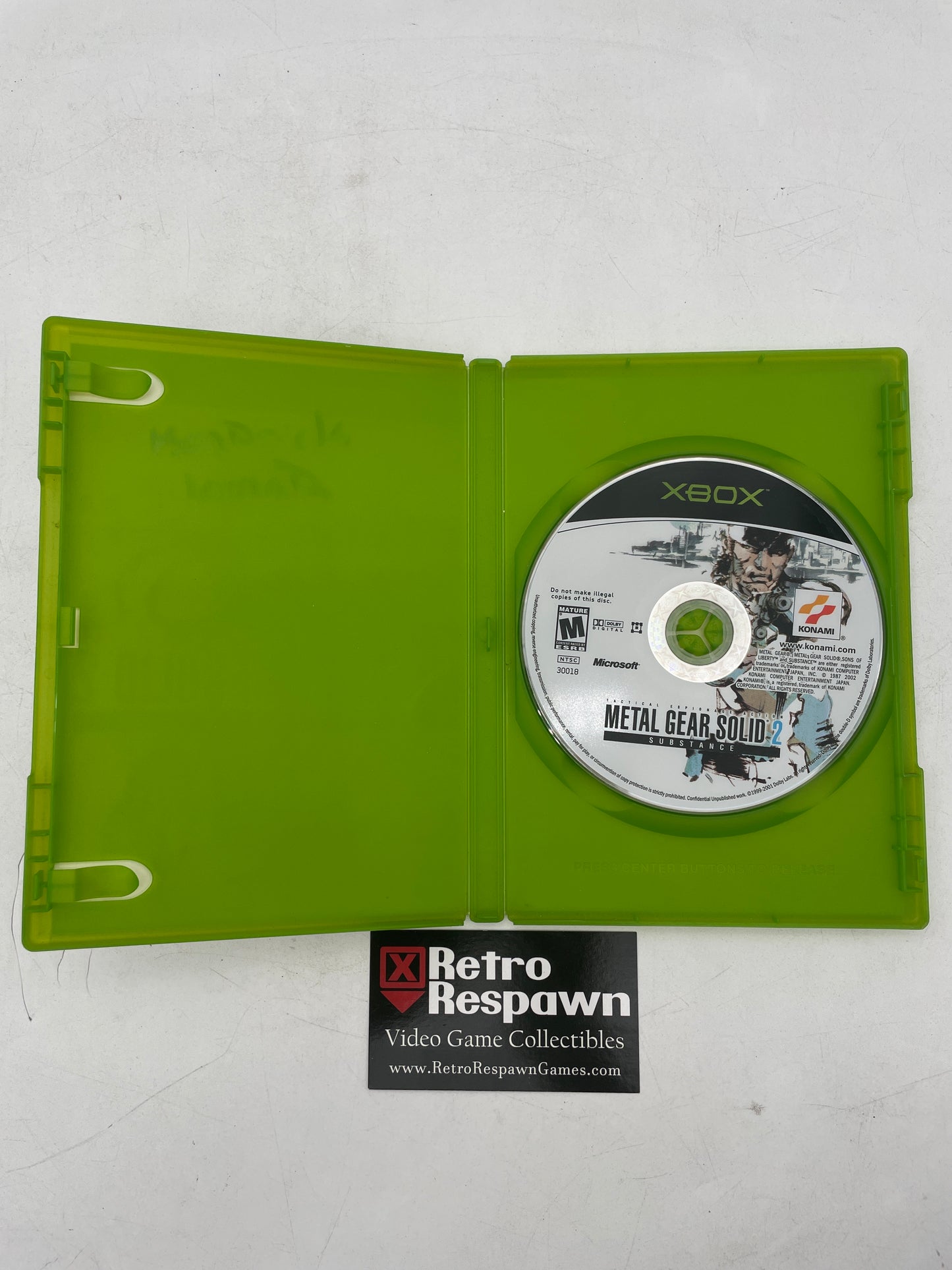 Metal Gear Solid 2: Substance - Xbox (No Manual)