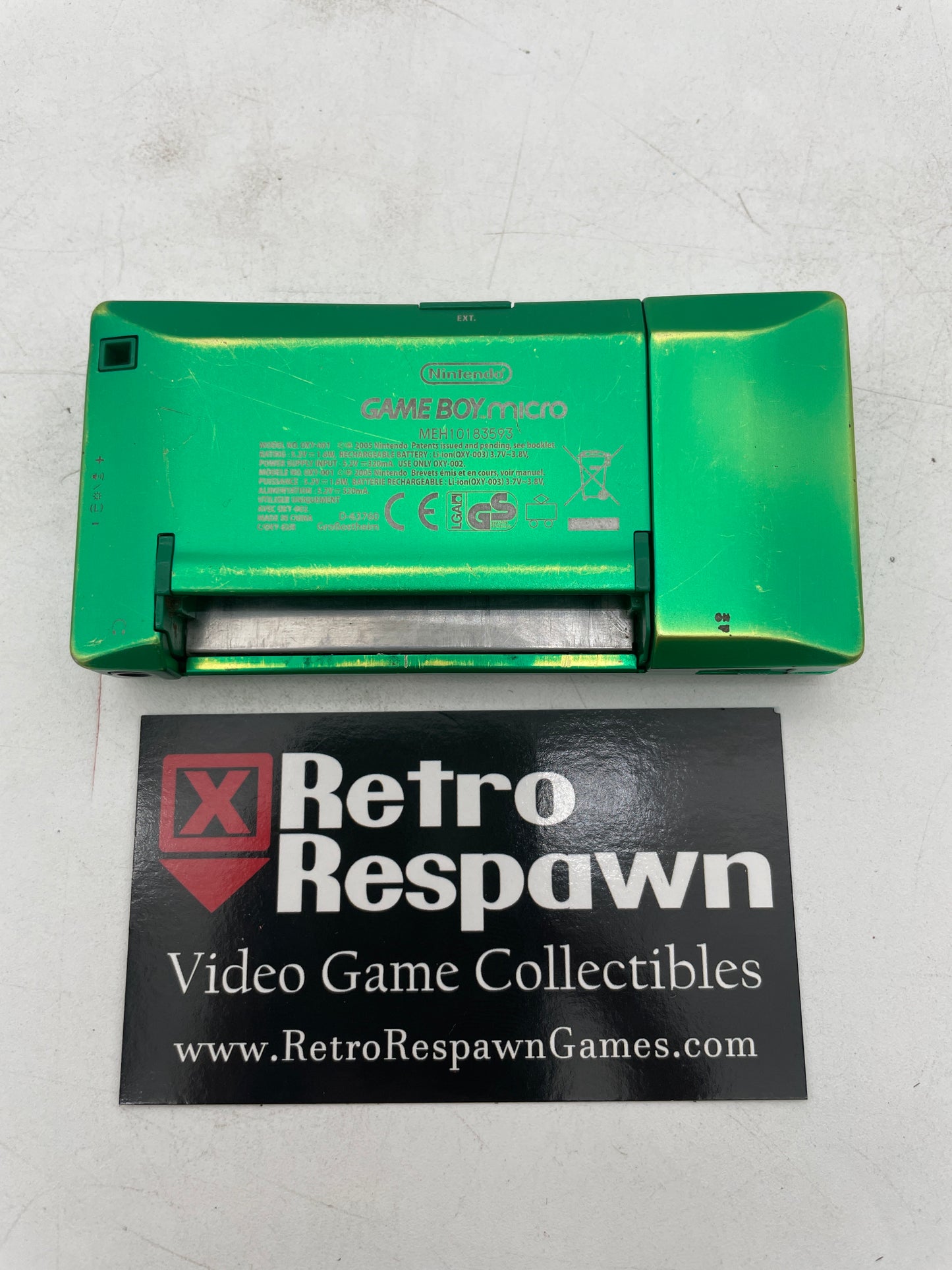 Green Gameboy Micro - Gameboy Advance (Console + Charger)