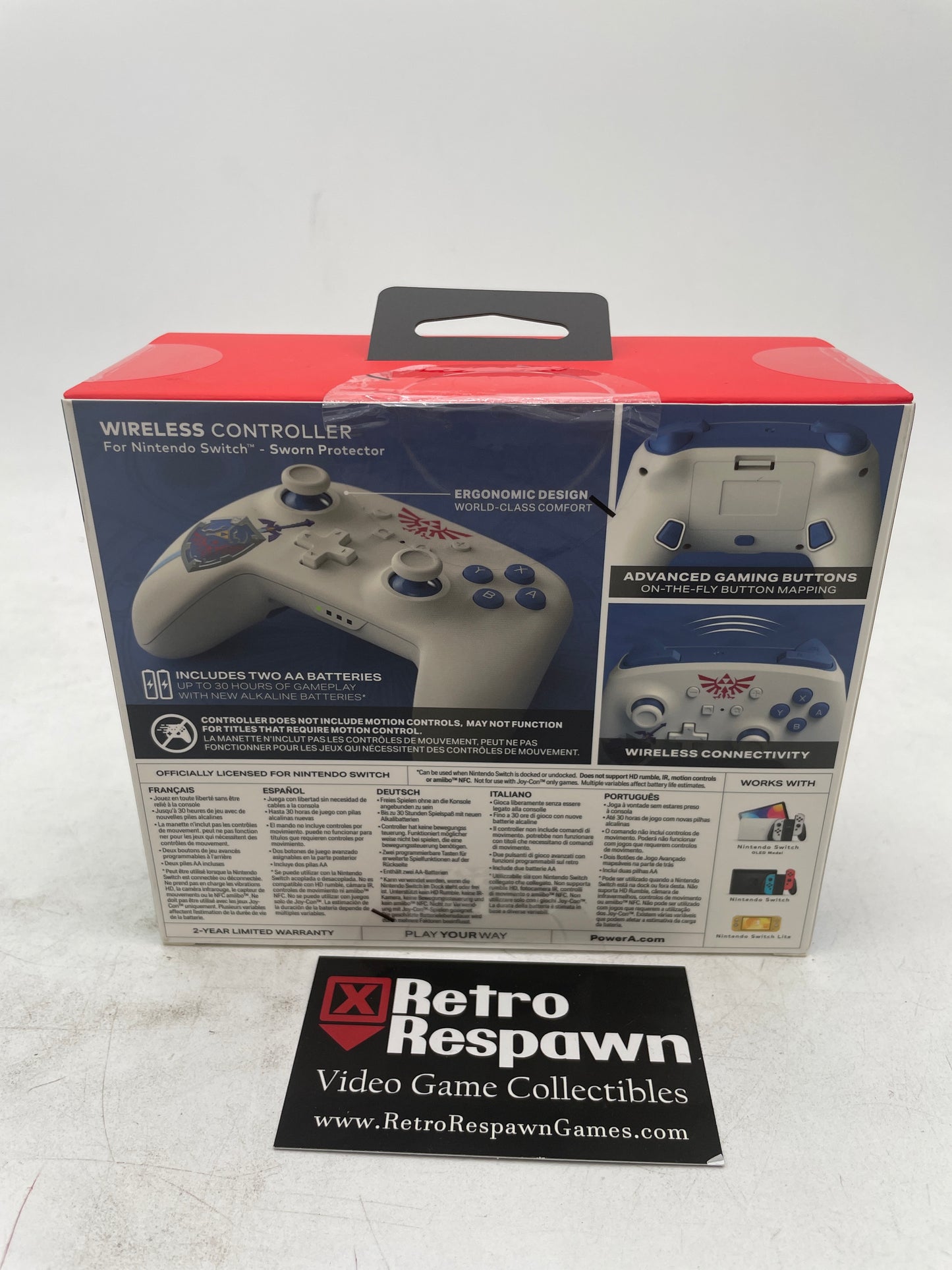 Wireless White Zelda Controller - Nintendo Switch (Sealed)