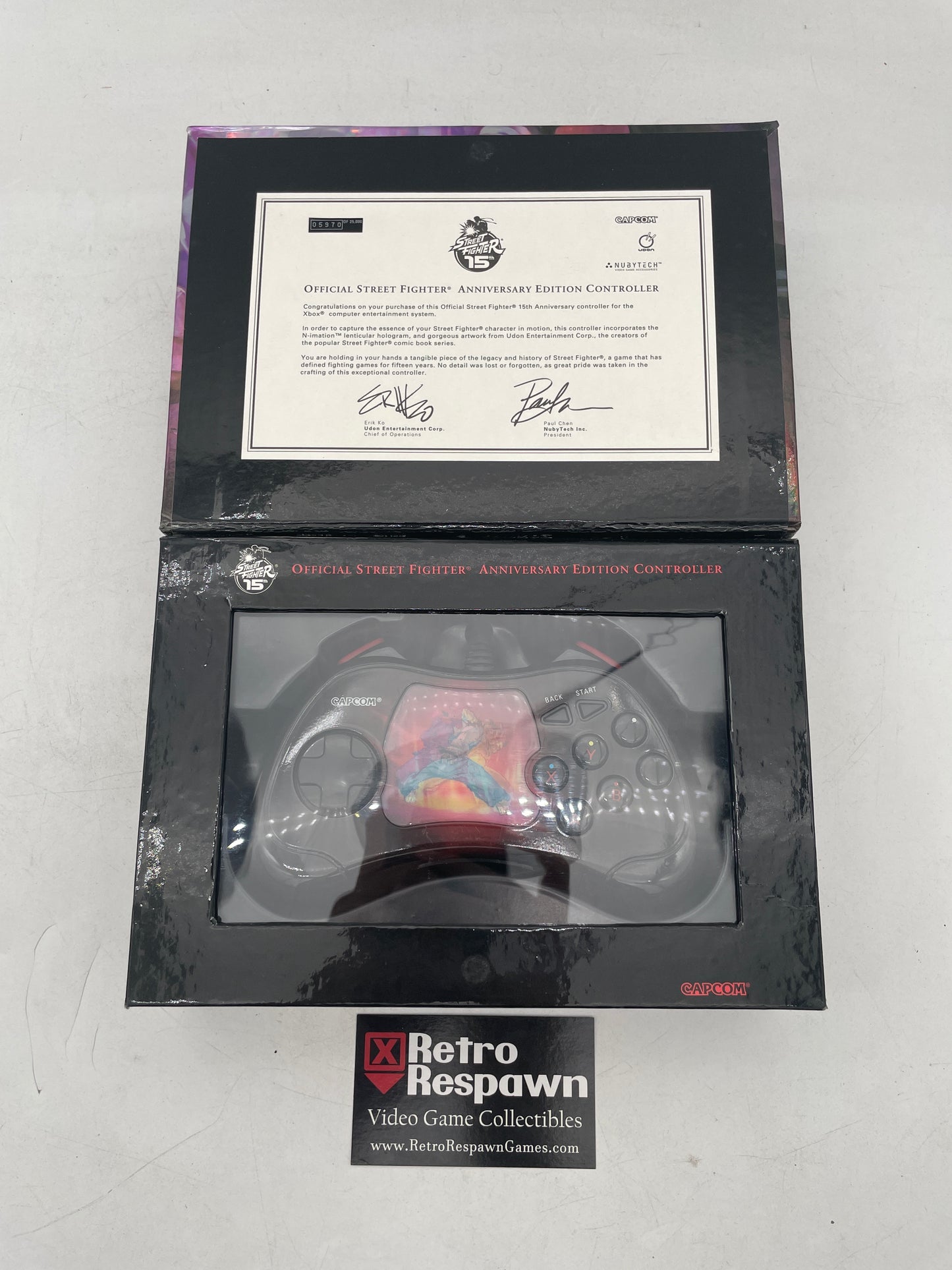 Street Fighter 15th Anniversary Akuma Controller - Xbox (Complete)