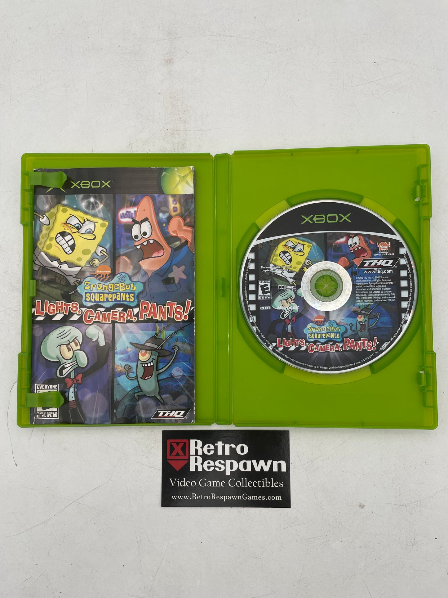SpongeBob SquarePants Lights Camera Pants - Xbox (Complete)