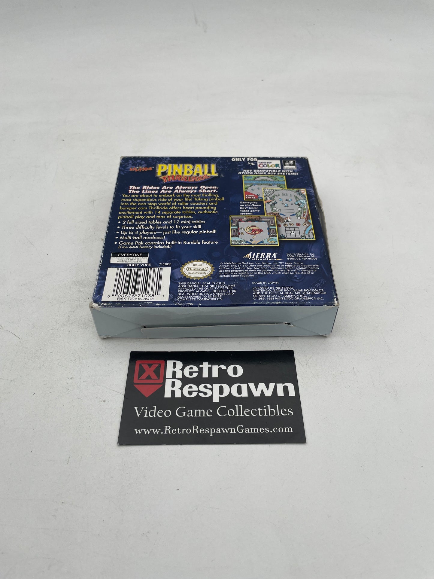 Ultra Pinball Thrillride - GameBoy Color (Complete)
