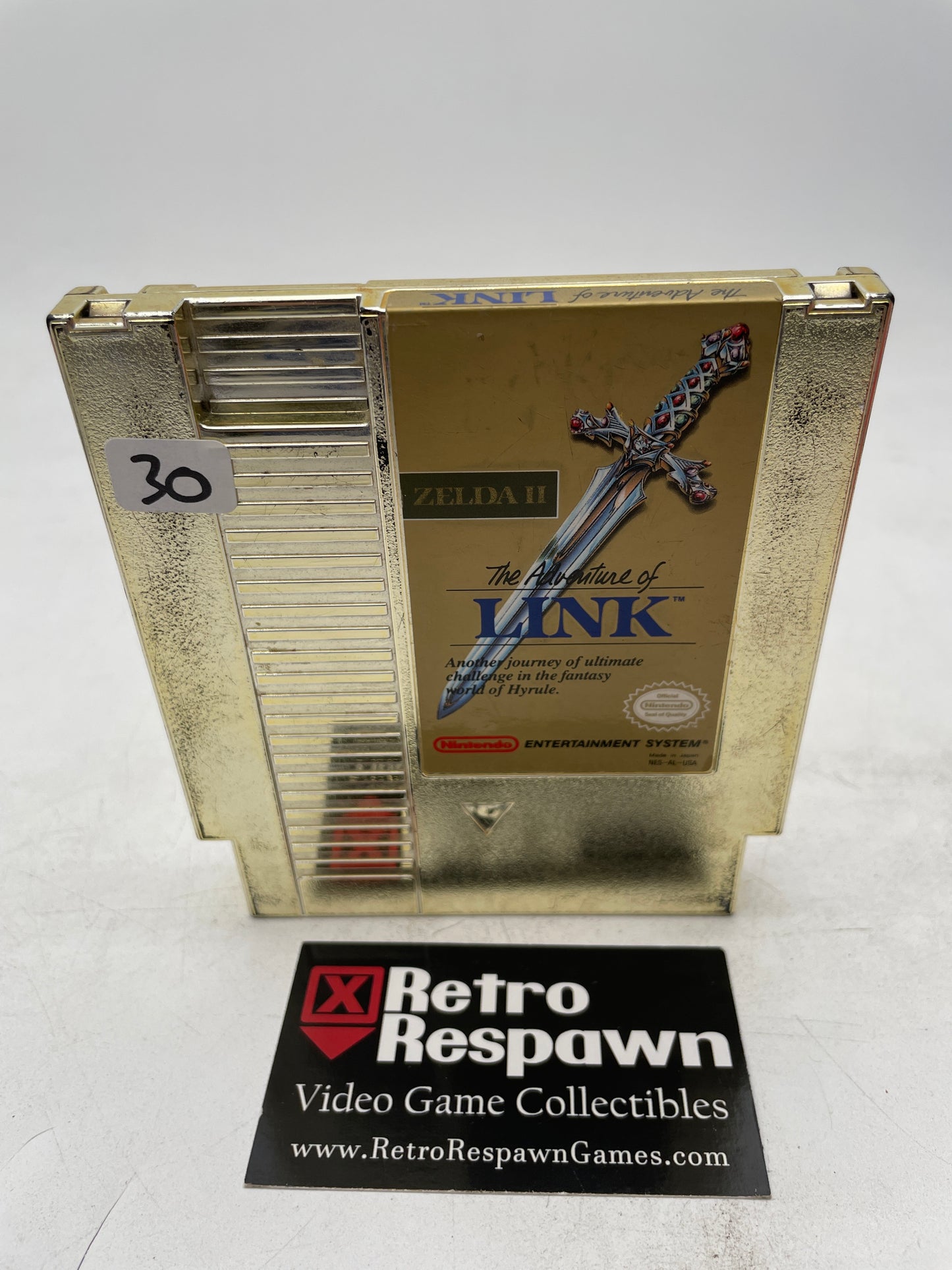 Gold Cart Zelda II The Adventure of Link - NES (Game Only)