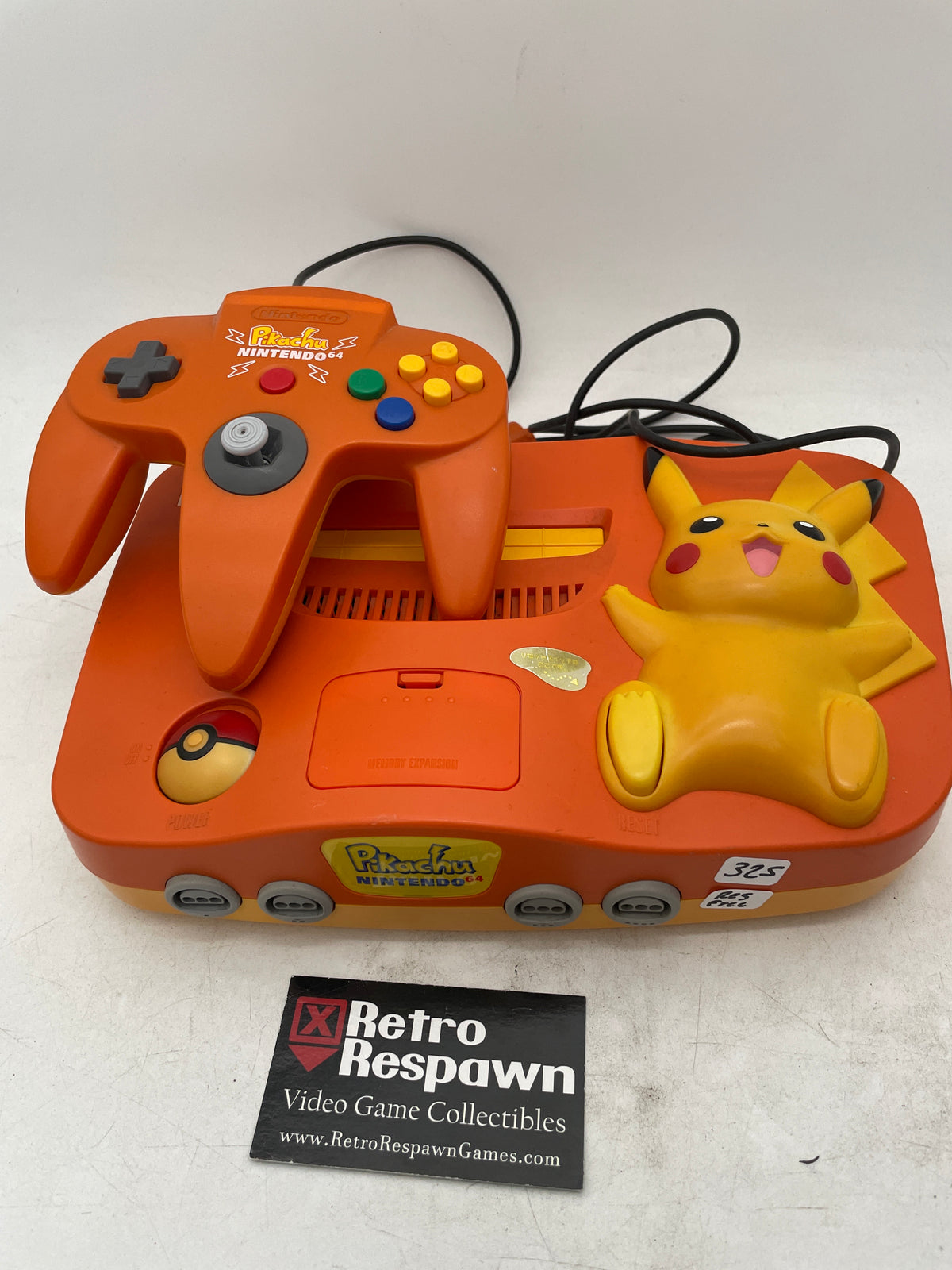 Region Free Orange Pikachu Nintendo 64 - JP Nintendo 64 (Console, Controller and all Wires)