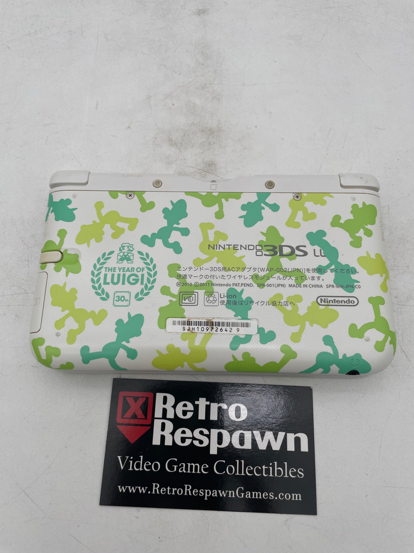 English Modded Nintendo 3DS LL Year of the Luigi - JP Nintendo 3DS (Console+Charger)