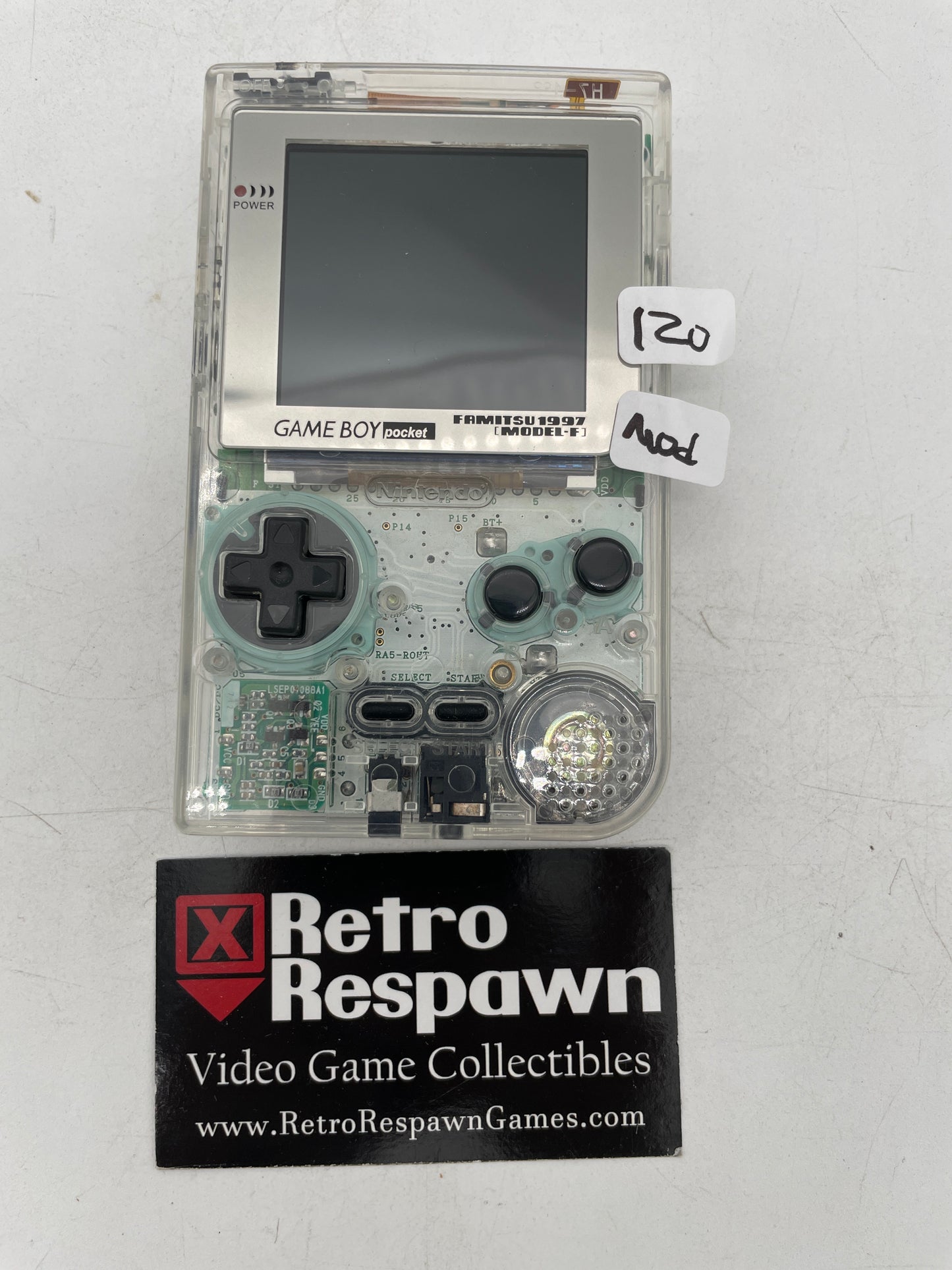 Modded Backlit Transparent Gameboy Pocket - Nintendo Gameboy (Console Only)