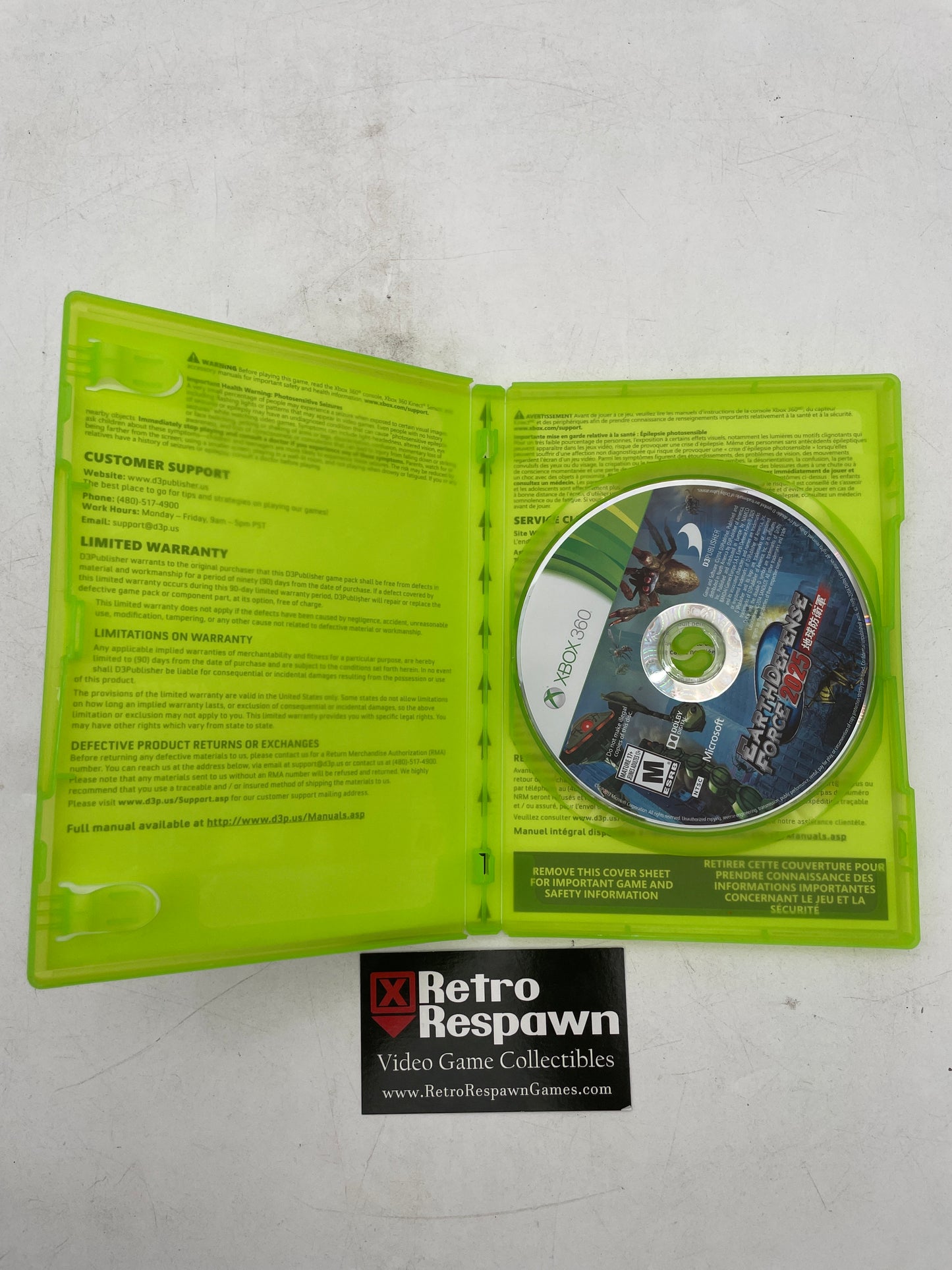 Earth Defense Force 2025 - Xbox 360 (Missing Manual)