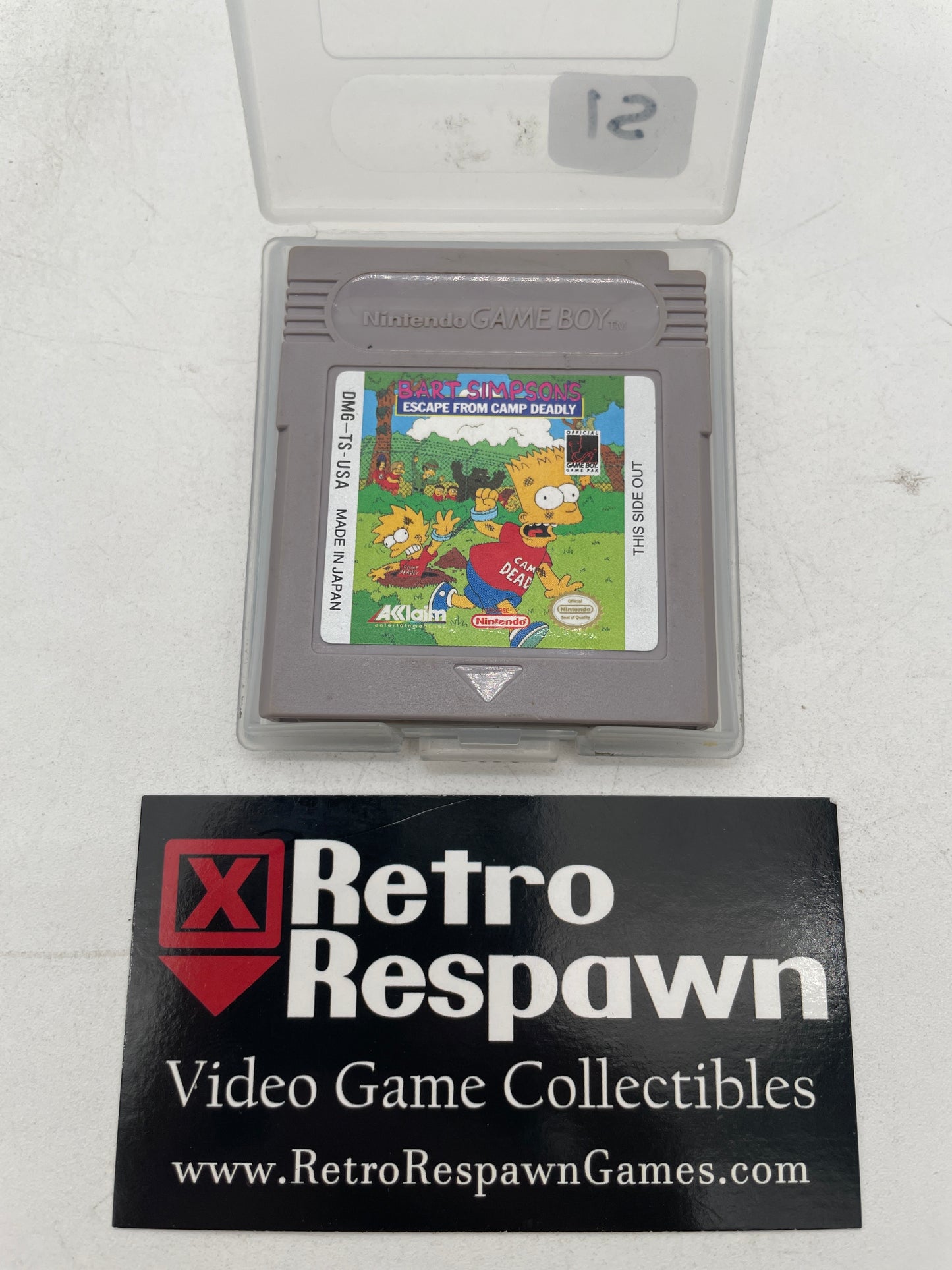 Bart Simpson's Escape from Camp Deadly - GameBoy (Game Only)