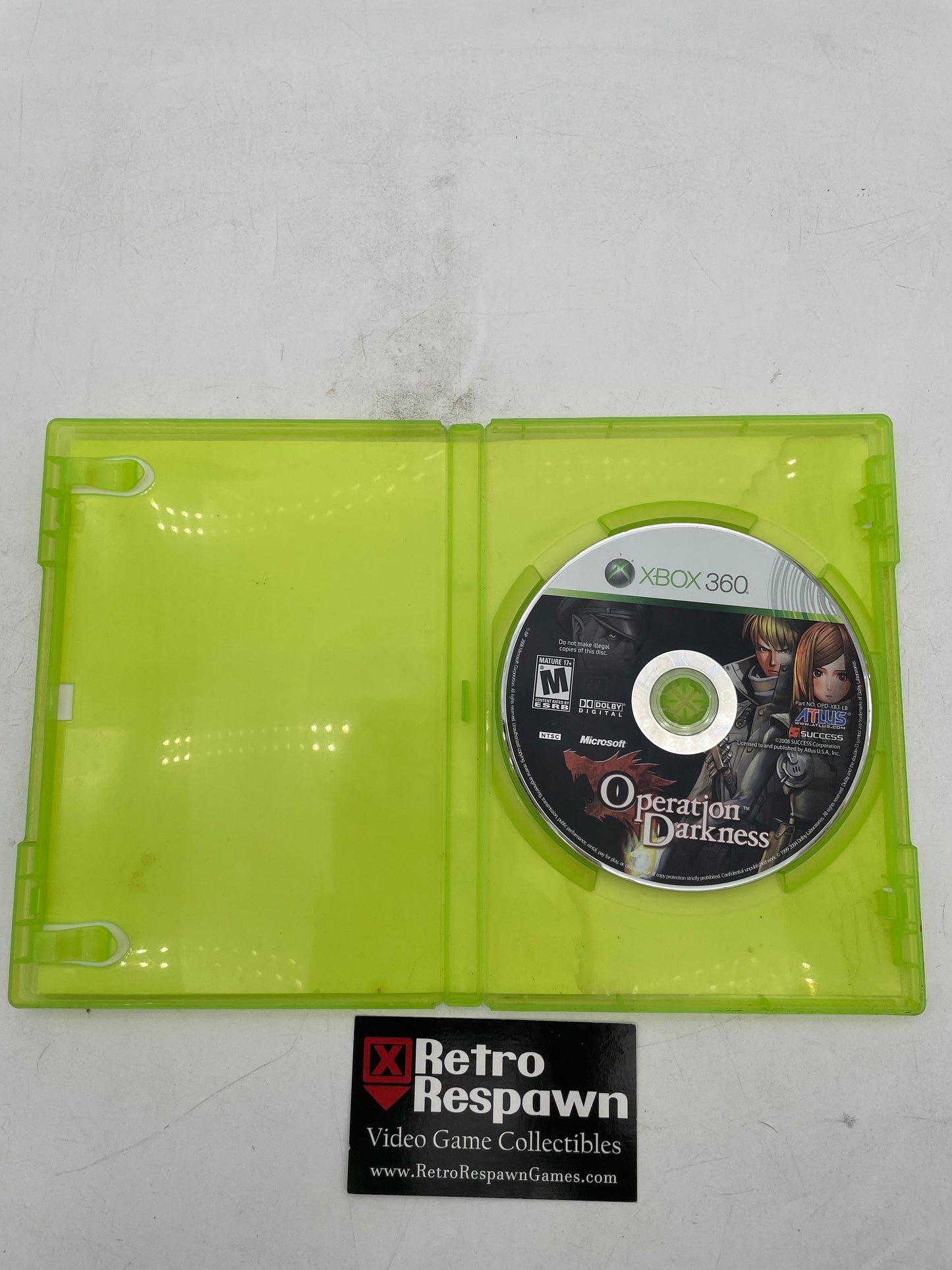 Operation Darkness - Xbox 360 (Missing Manual)