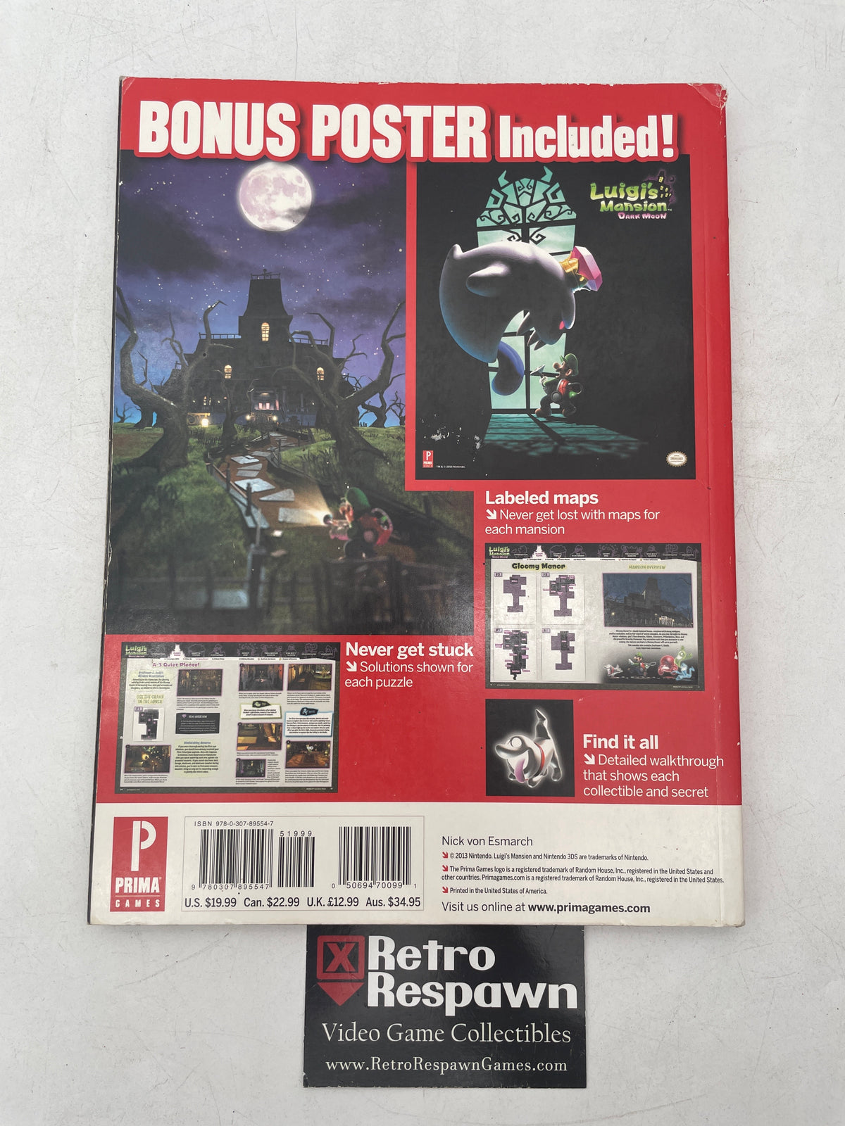 Luigi’s Mansion Dark Moon - Prima Games (Used)
