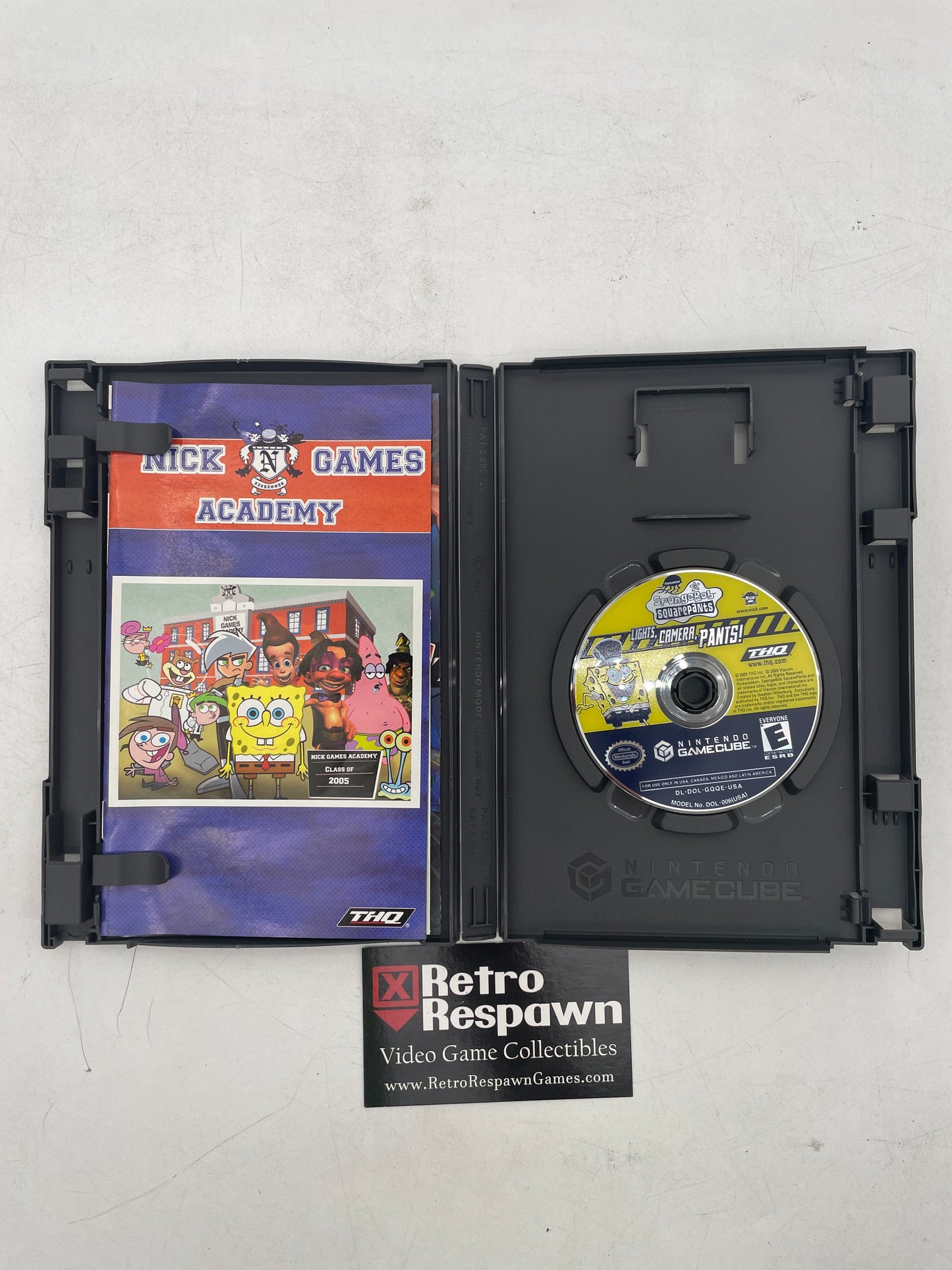 SpongeBob SquarePants Lights Camera Pants - Gamecube (Complete)