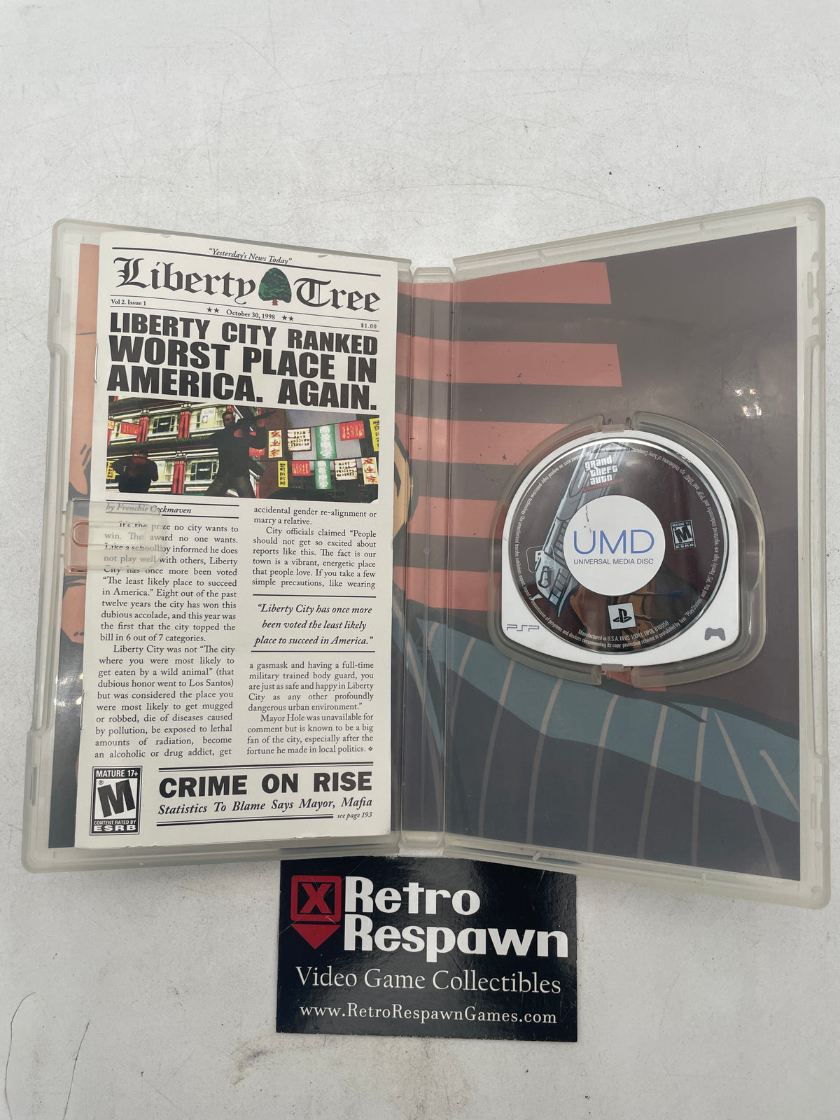 Grand Theft Auto Liberty City Stories - PSP (Complete No Map)