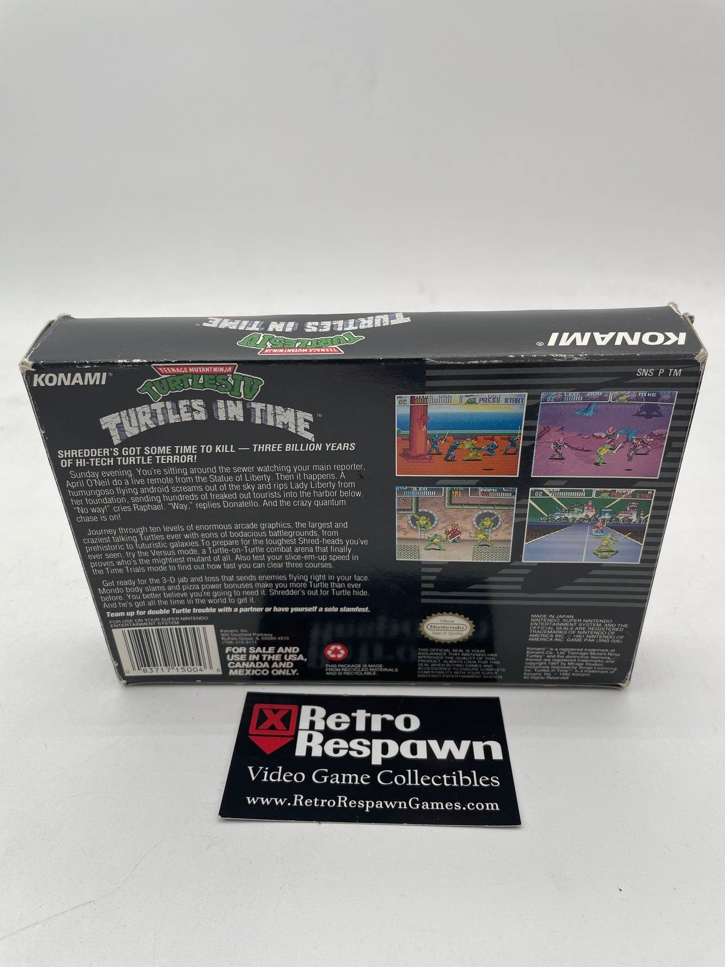 Teenage Mutant Ninja Turtles IV Turtles in Time - Super Nintendo (Complete)