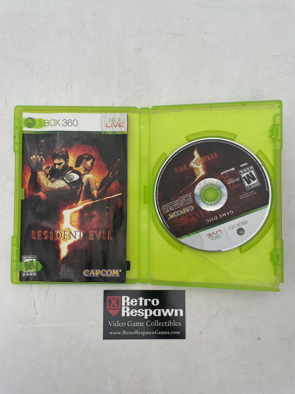 Resident Evil 5 - Xbox 360 (Complete)