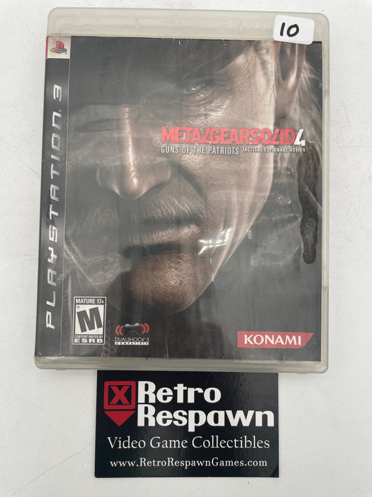 Metal Gear Solid 4 Guns of the Patriots - Playstation 3 (Complete)