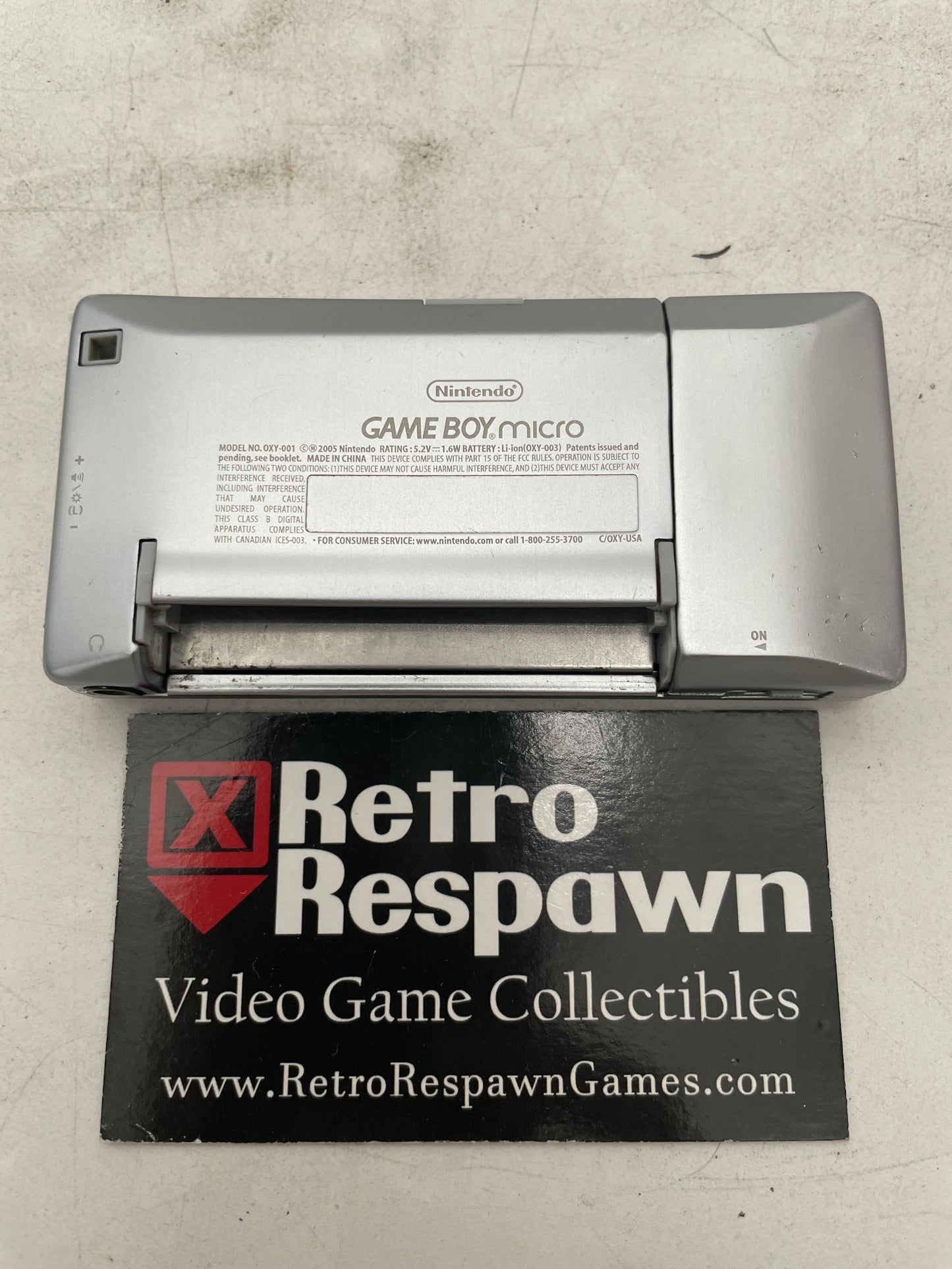 GBA Micro Red/Silver - GameBoy Advance (Console + Charger)
