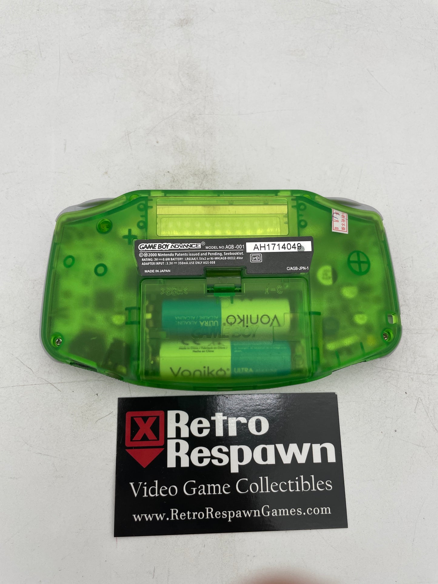 Transparent Green IPS Screen Gameboy Advance Console - Gameboy Advance (Console)