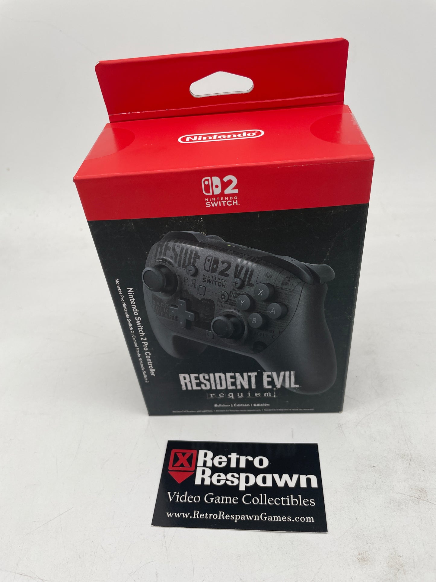 Resident Evil Requiem Switch 2 Pro Controller - Nintendo Switch 2 (Sealed)