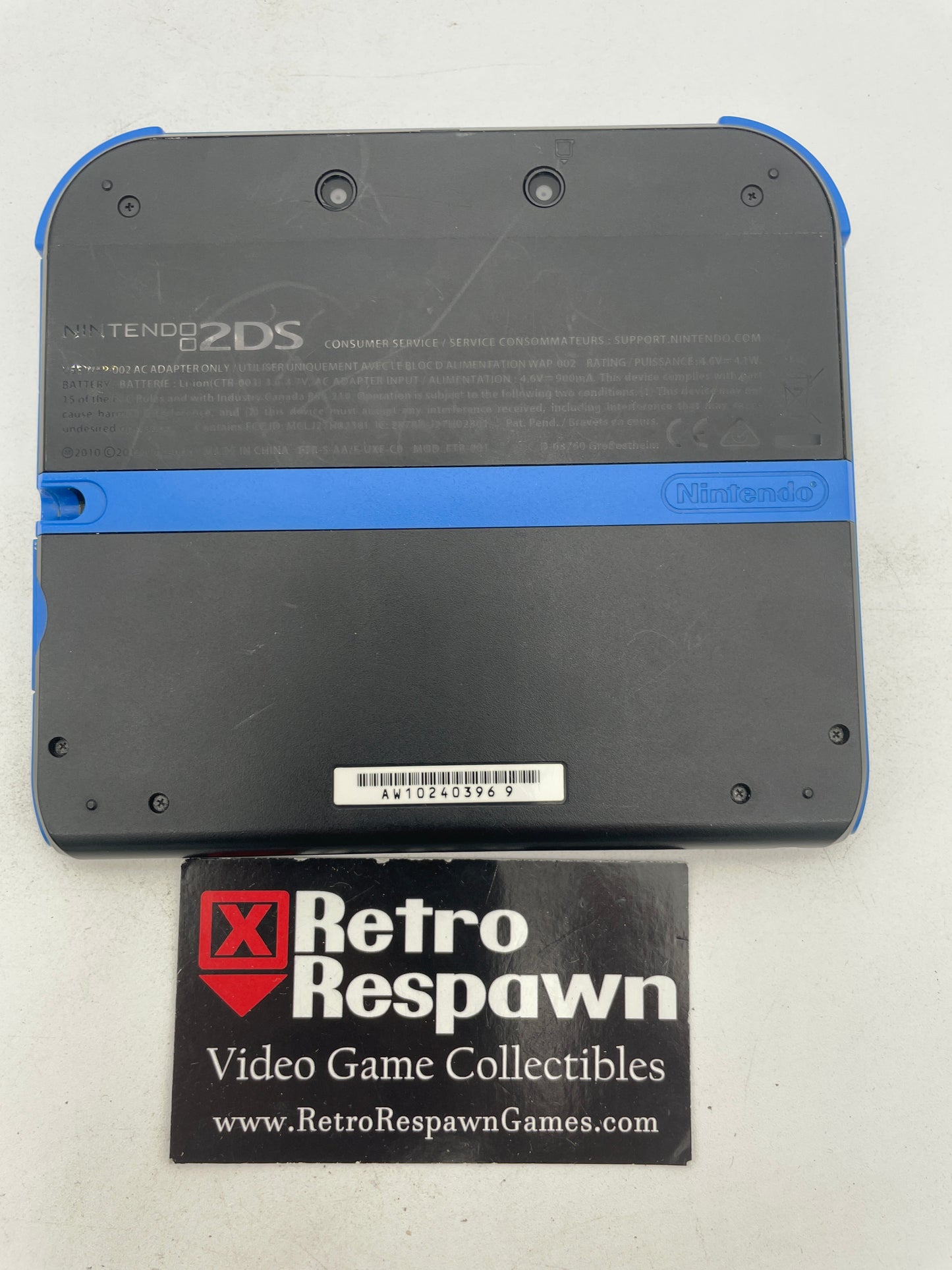 Nintendo 2DS Black and Blue - Nintendo 3DS (Console + Charger)