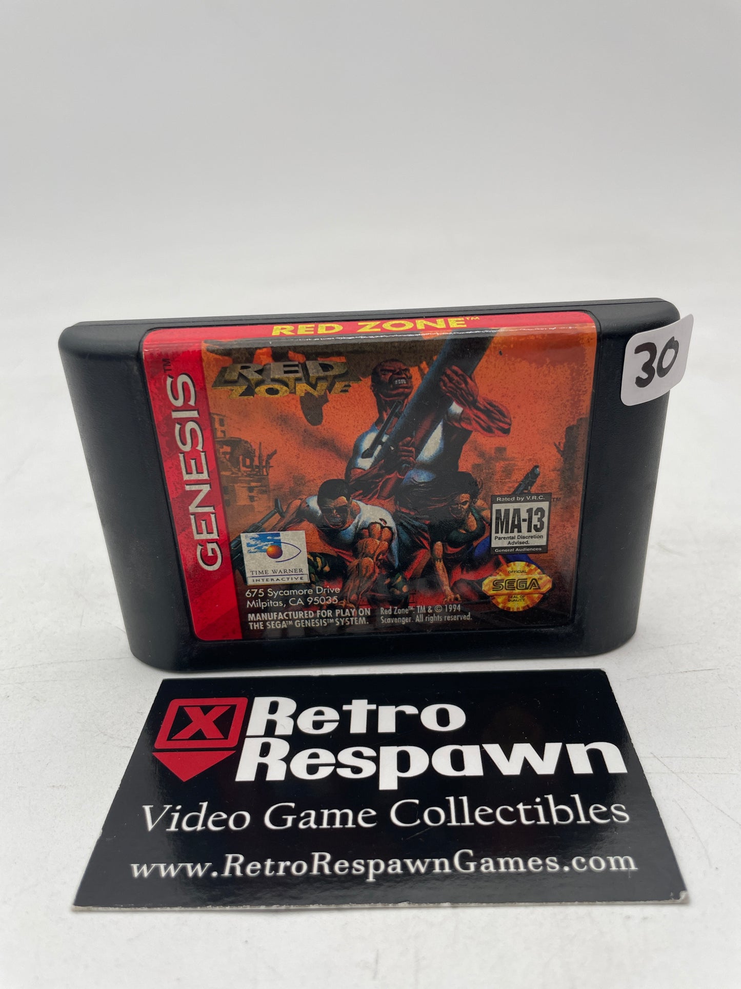 Red Zone - Sega Genesis (Game Only)