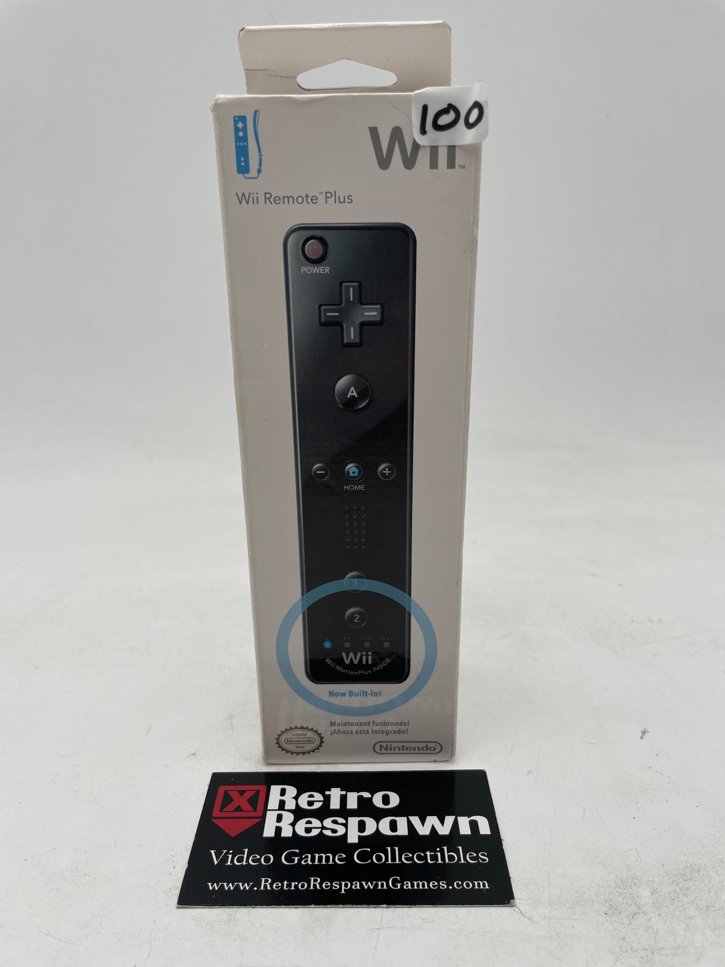 Black Wii Remote Plus - Wii (Complete)