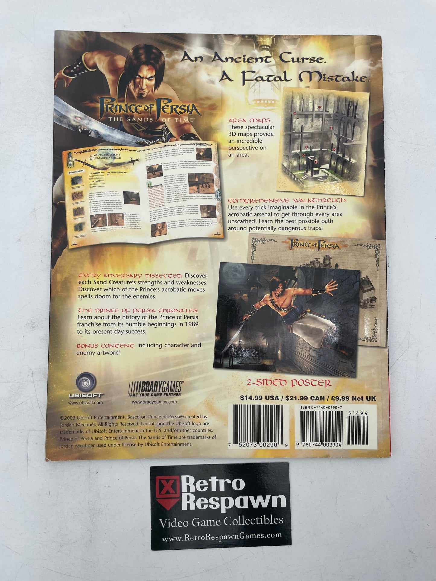 Prince of Persia The Sands of Time Official Strategy Guide - Brady Games (Used)