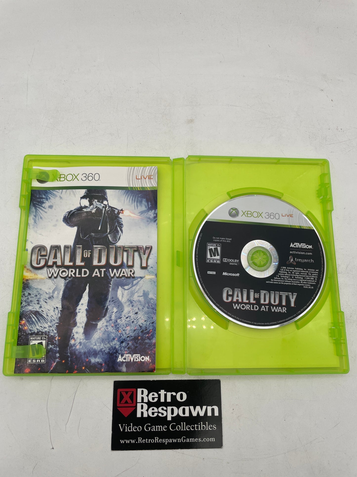 Call of Duty World at War - Xbox 360 (Complete)