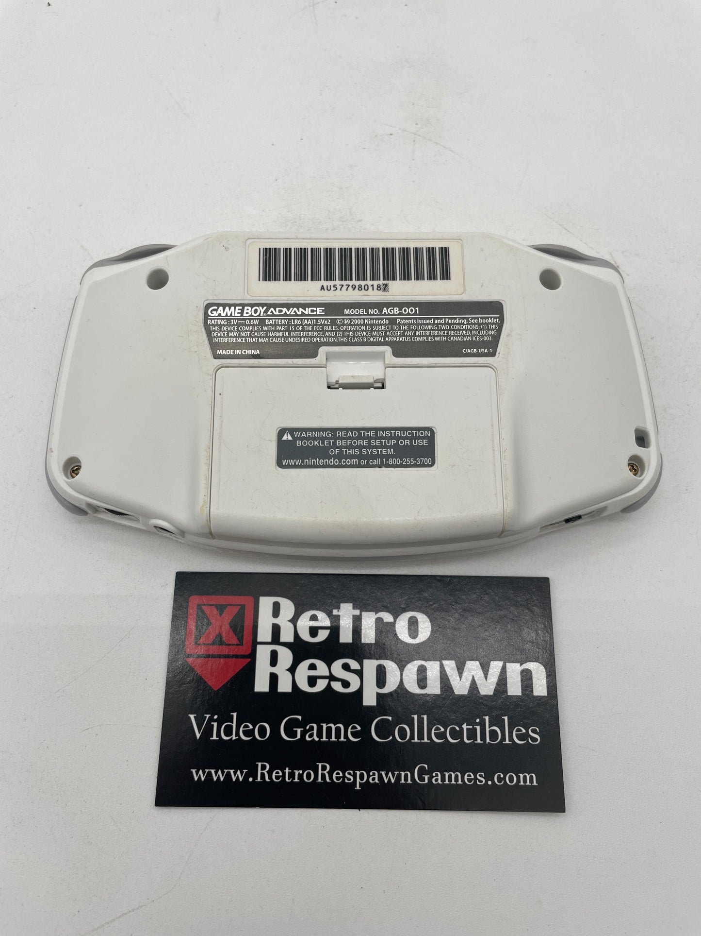 White Gameboy Advance System - GameBoy Advance (Console Only)