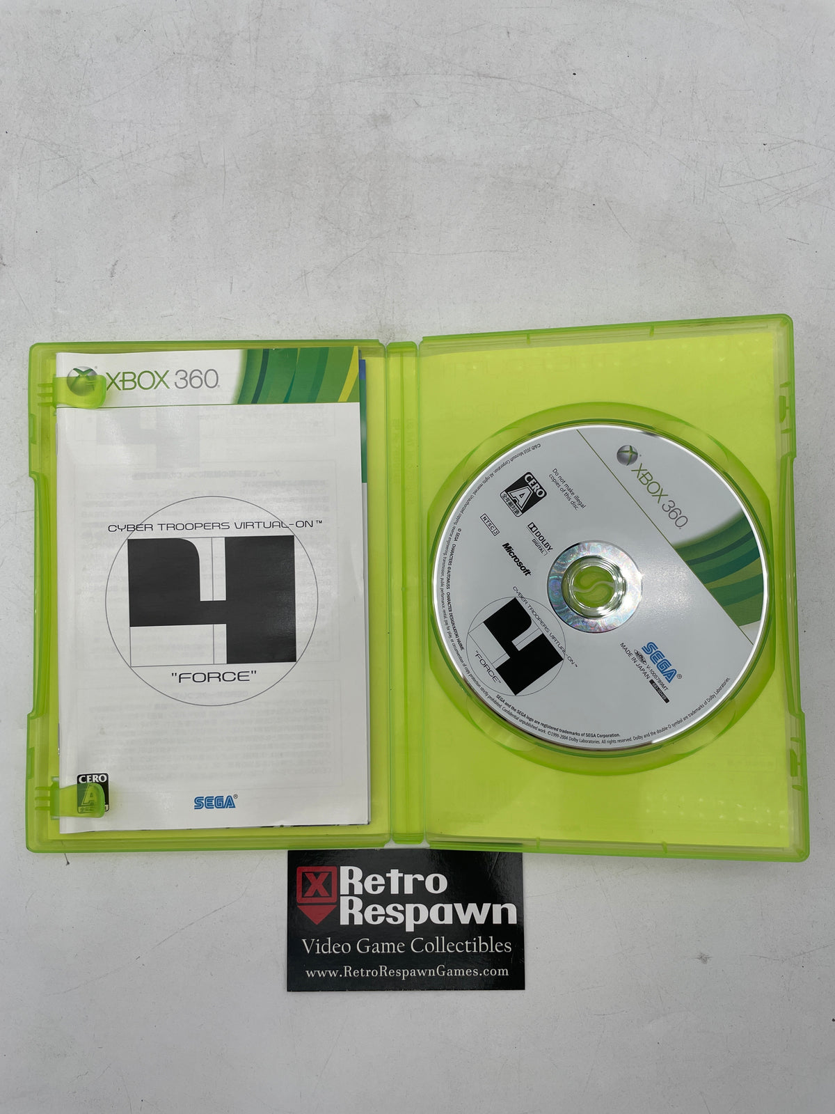 Cyber Troopers Virtual-On Force - JP Xbox 360 (Complete)