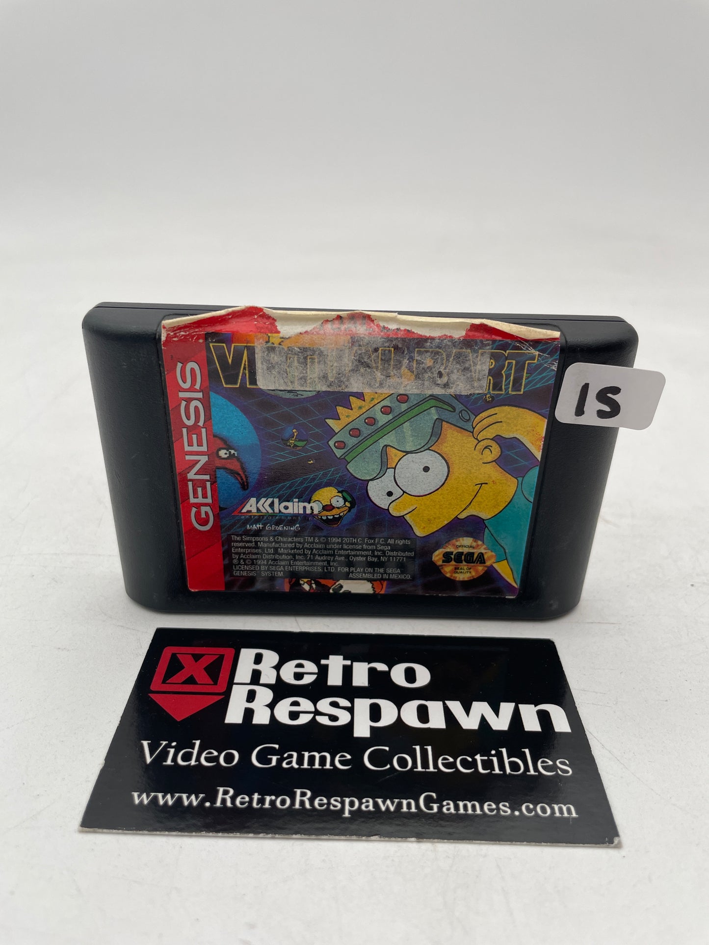 Virtual Bart - Sega Genesis (Game Only)