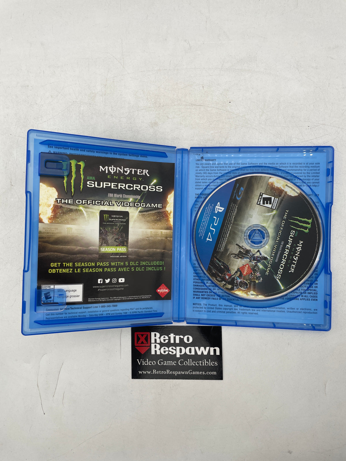 Monster Energy Supercross - Playstation 4 (Complete)
