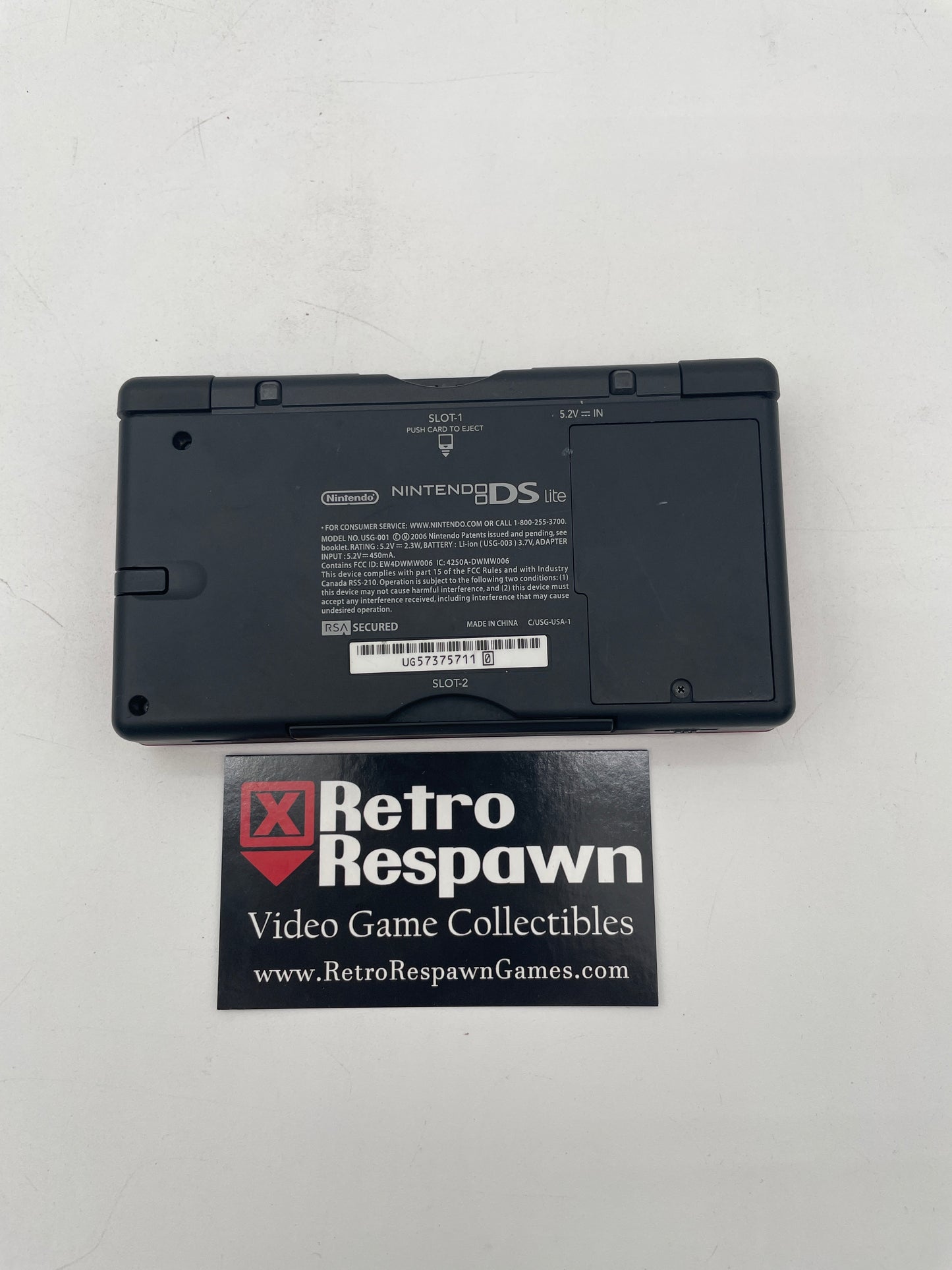 Red Crimson & Black Nintendo DS Lite - Nintendo DS (Console + Charger)