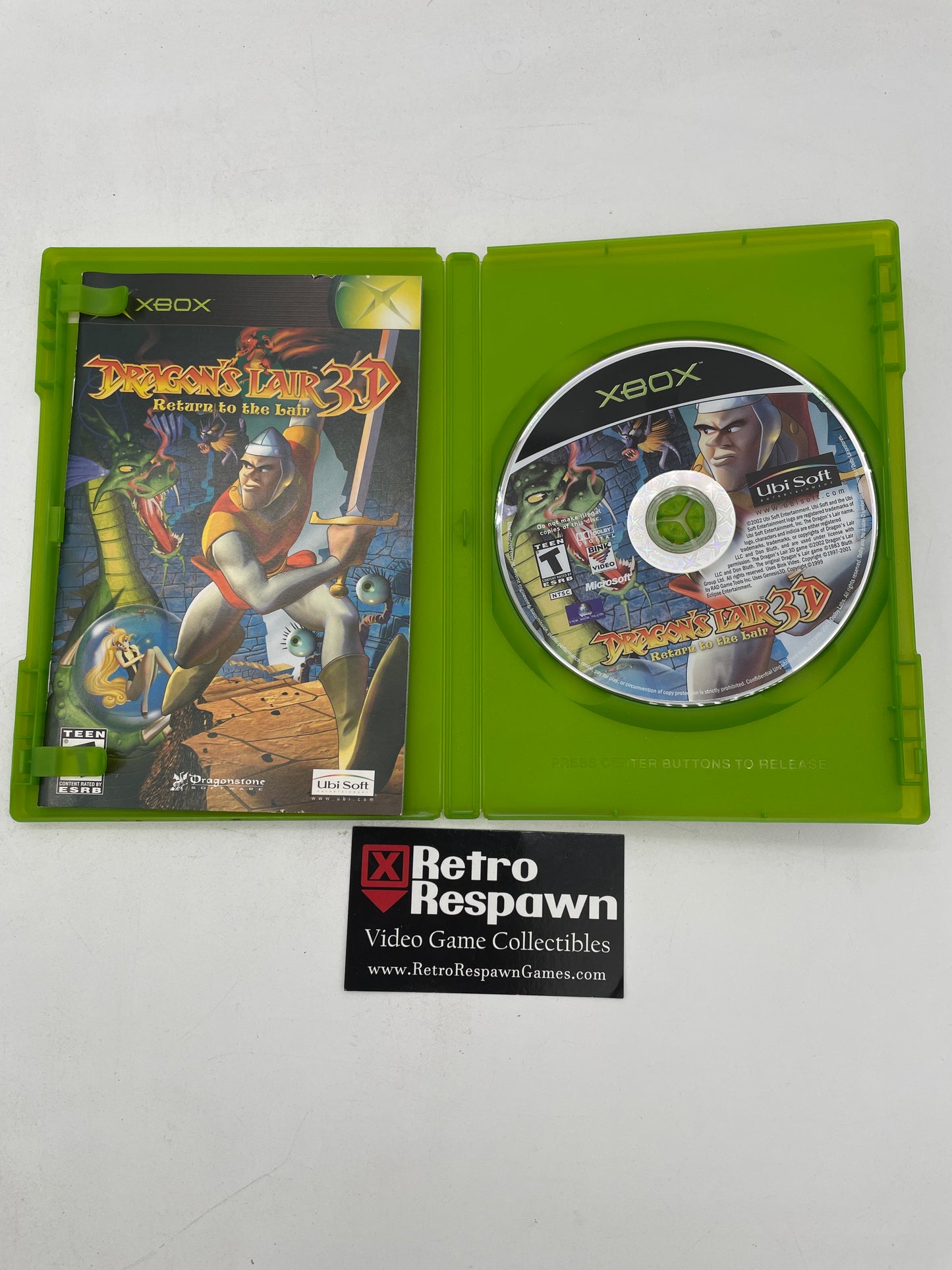 Dragon's Lair 3D - Xbox (Complete)