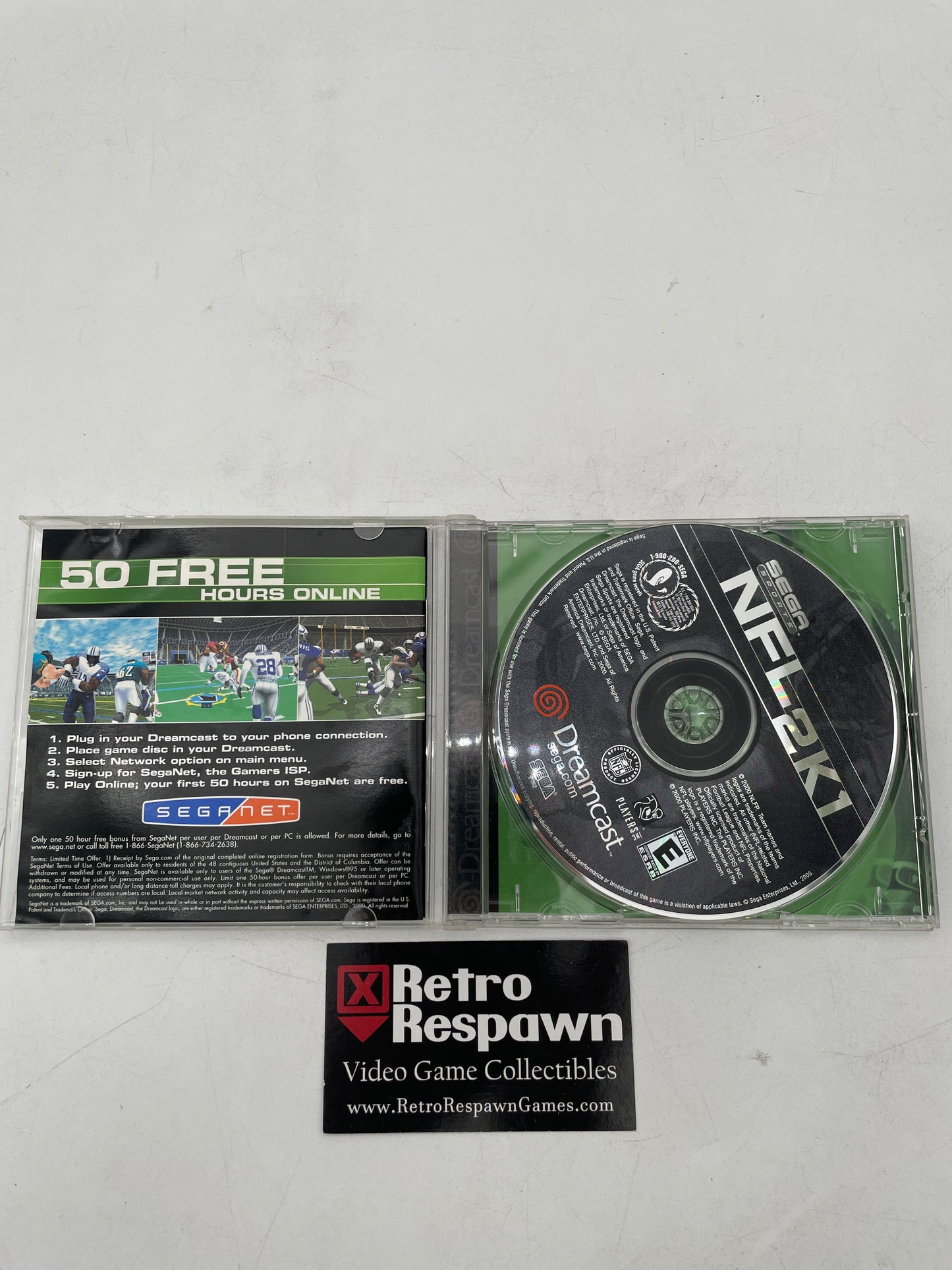 NFL 2K1 - Sega Dreamcast (Complete)