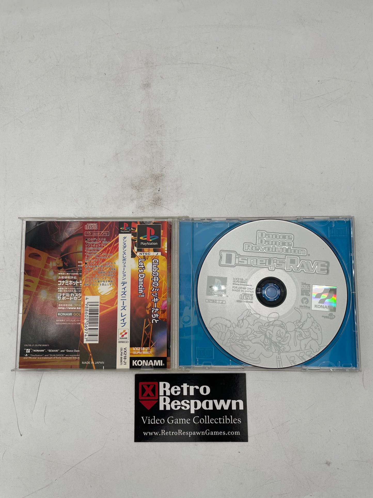 Dance Dance Revolution: Disney's Rave - JP Playstation (Complete)