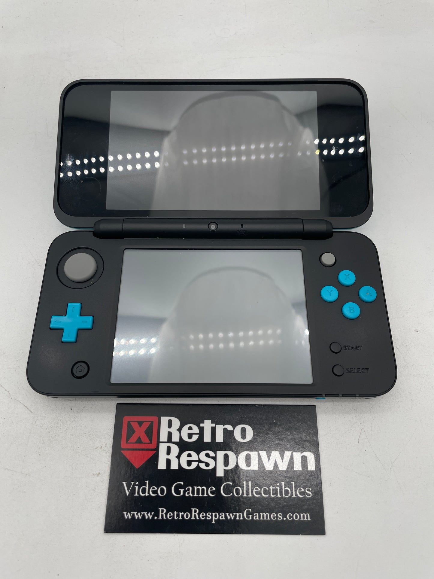 Modded New Nintendo 2DS XL Black & Turquoise - Nintendo 3DS (Console+Charger)