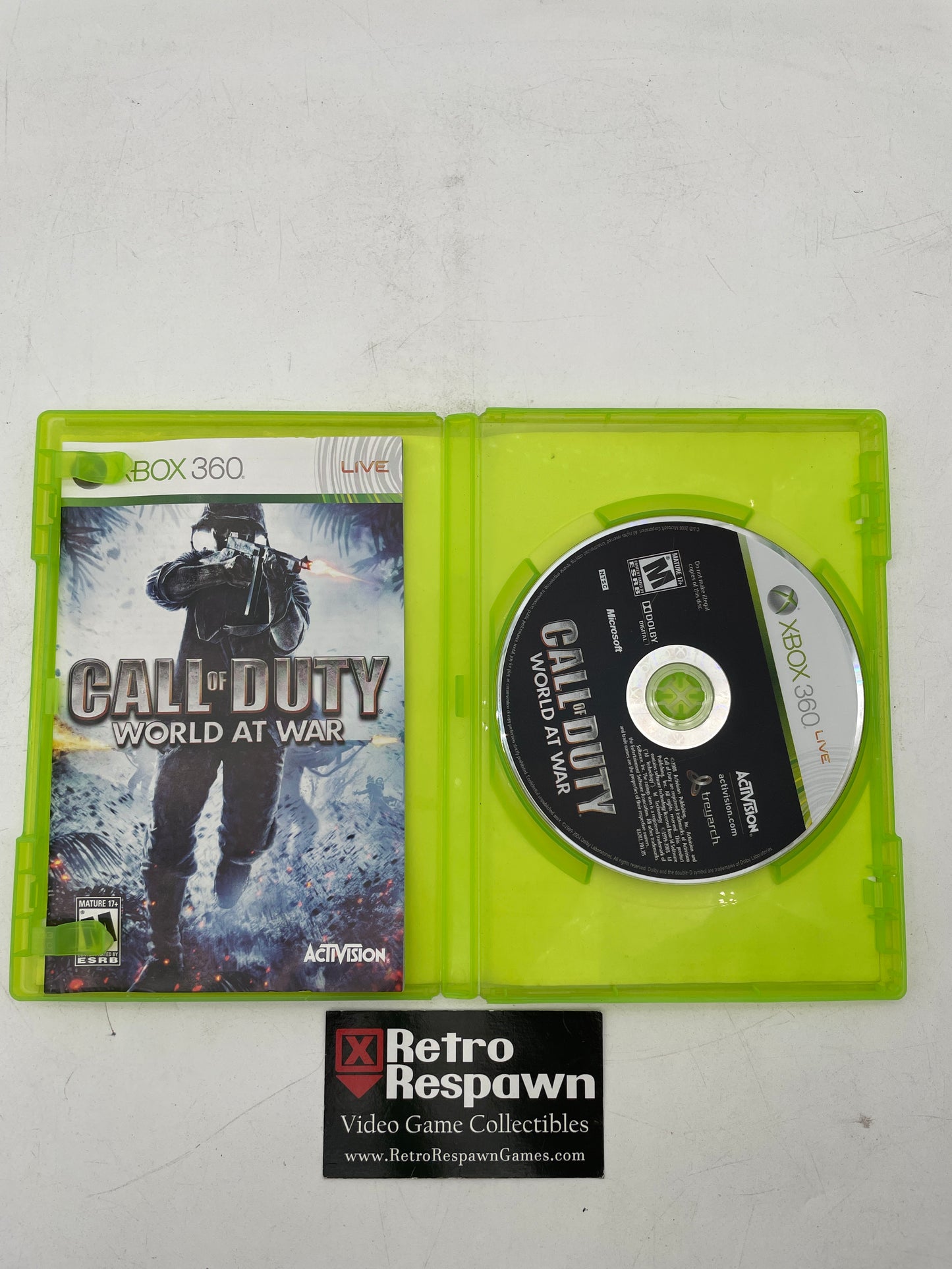Call of Duty World at War - Xbox 360 (Complete)