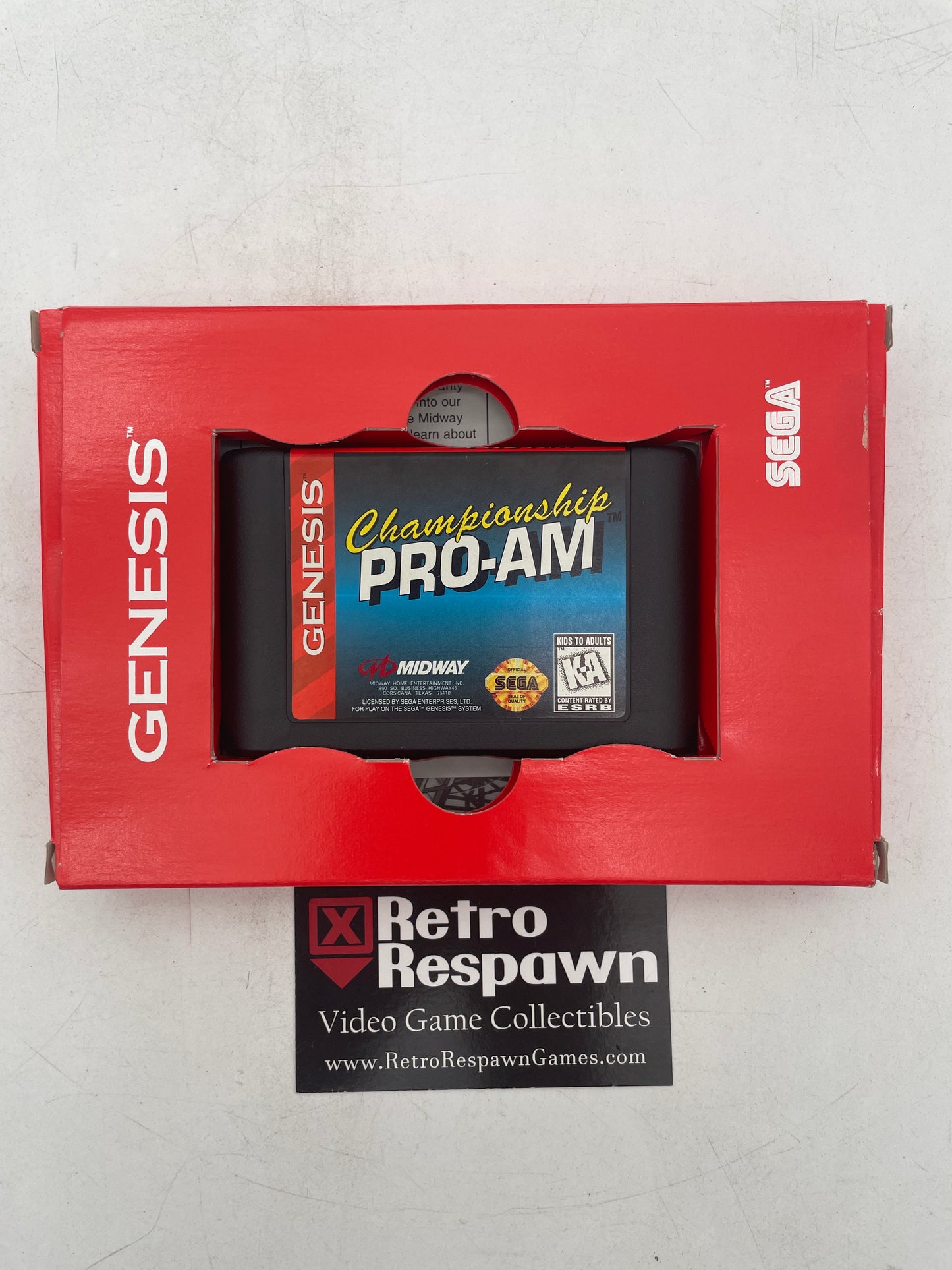 Championship Pro-AM - Sega Genesis (Complete)