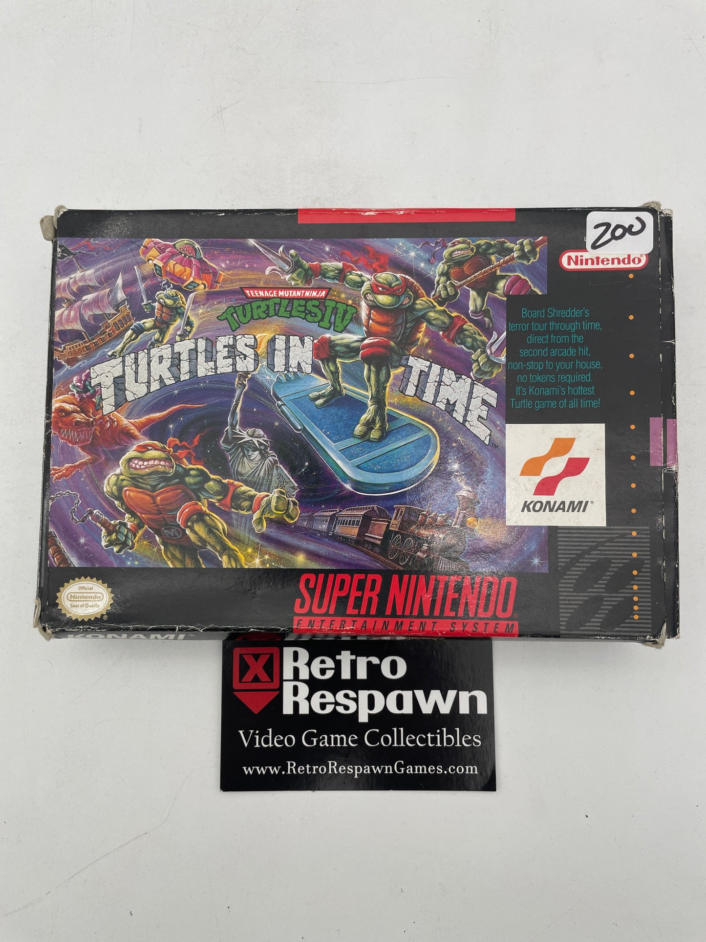 Teenage Mutant Ninja Turtles IV Turtles in Time - Super Nintendo (Complete)