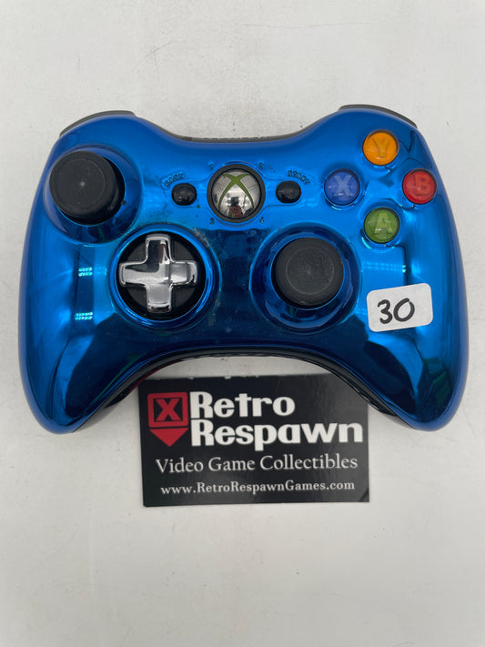 Blue Xbox 360 Wireless Controller - Xbox 360 (Controller Only)