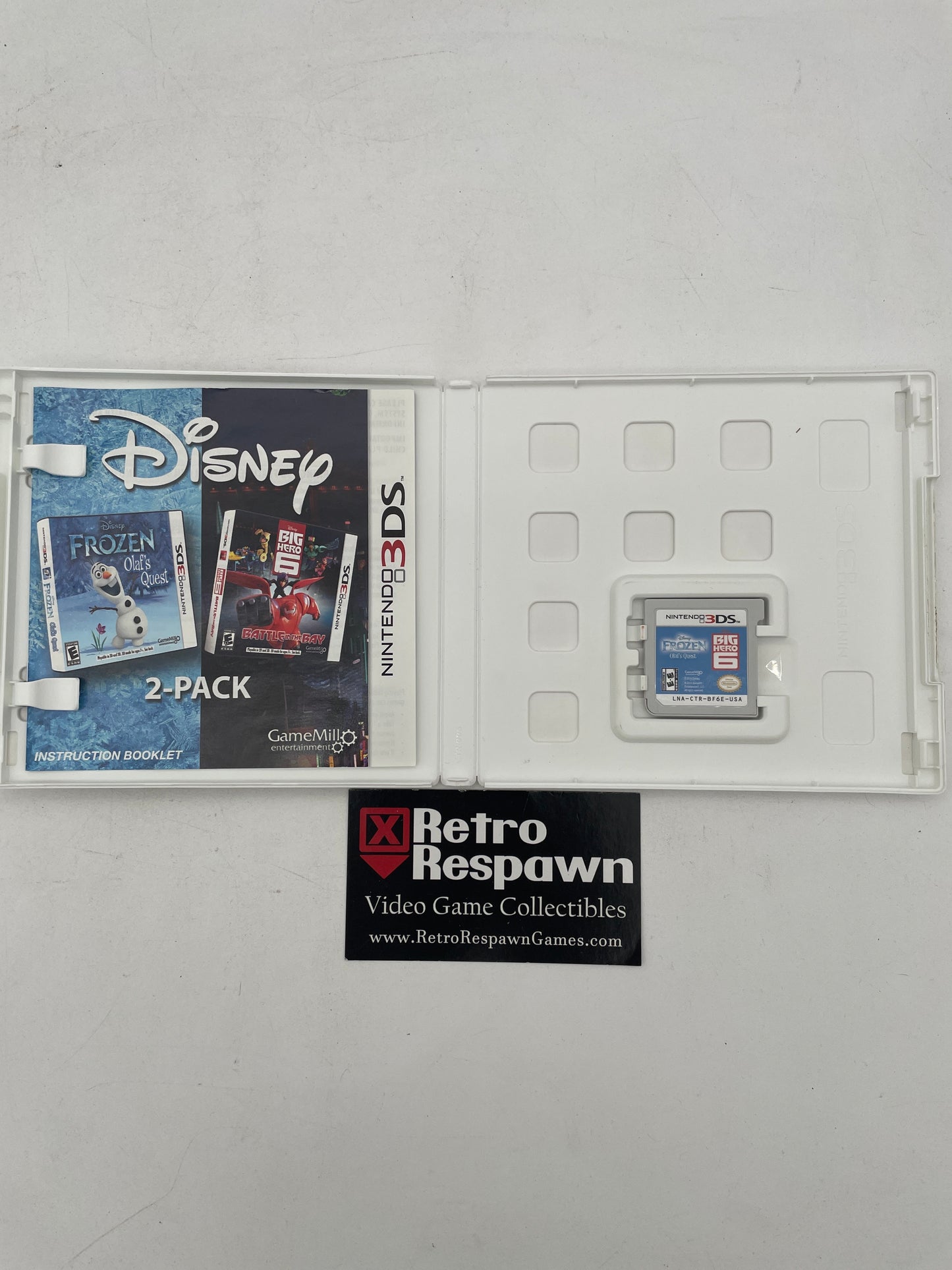 Frozen & Big Hero 6 Disney 2 Pack - Nintendo 3DS (Complete)