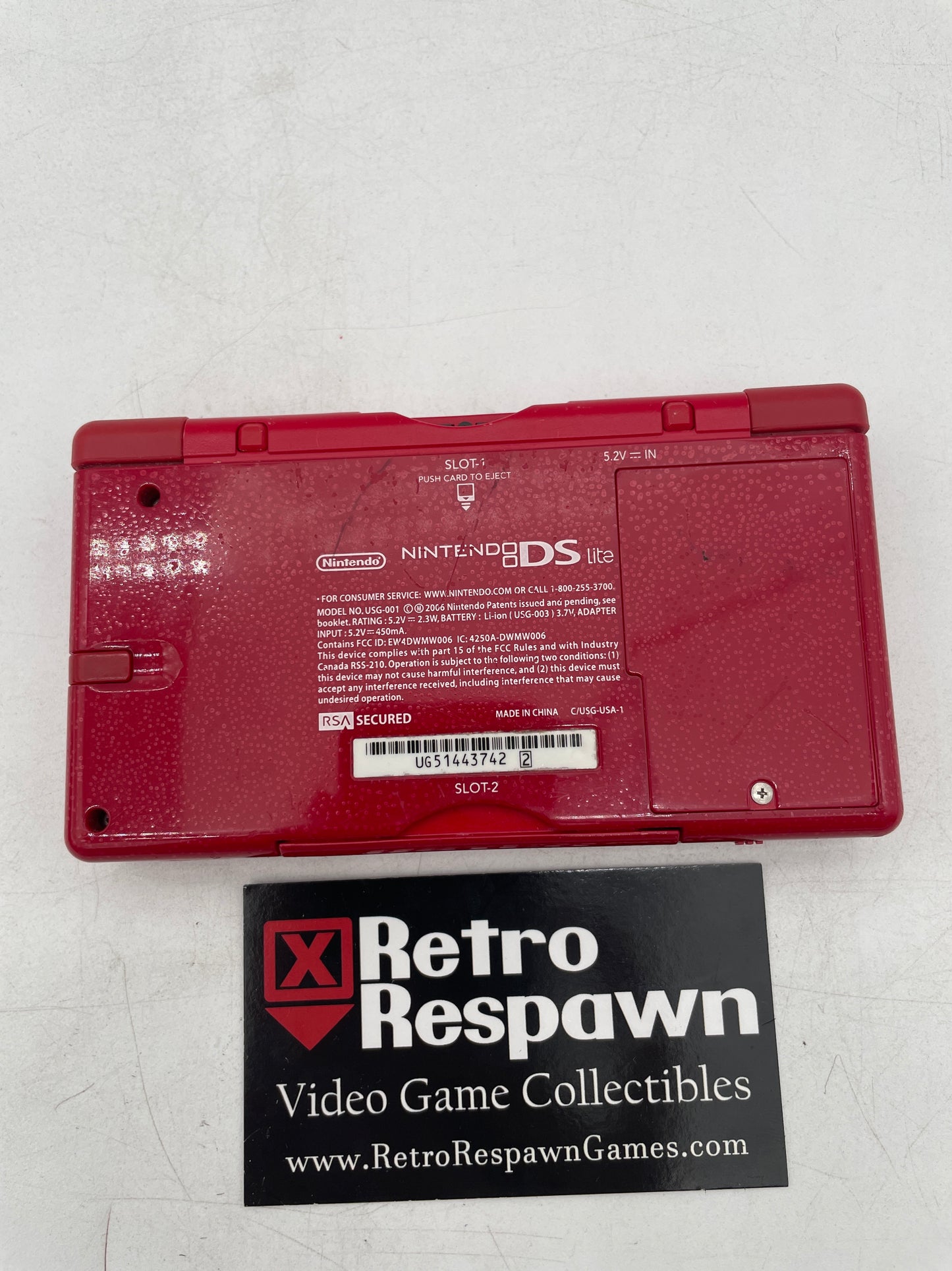 Red Mario Nintendo DS Lite Limited Edition - Nintendo DS (Console + Charger)