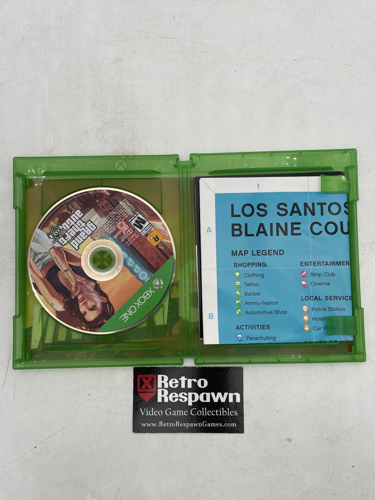 Grand Theft Auto V - Xbox One (Complete W/ Map)