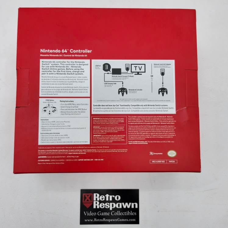 Nintendo 64 Controller - Nintendo Switch (Sealed)