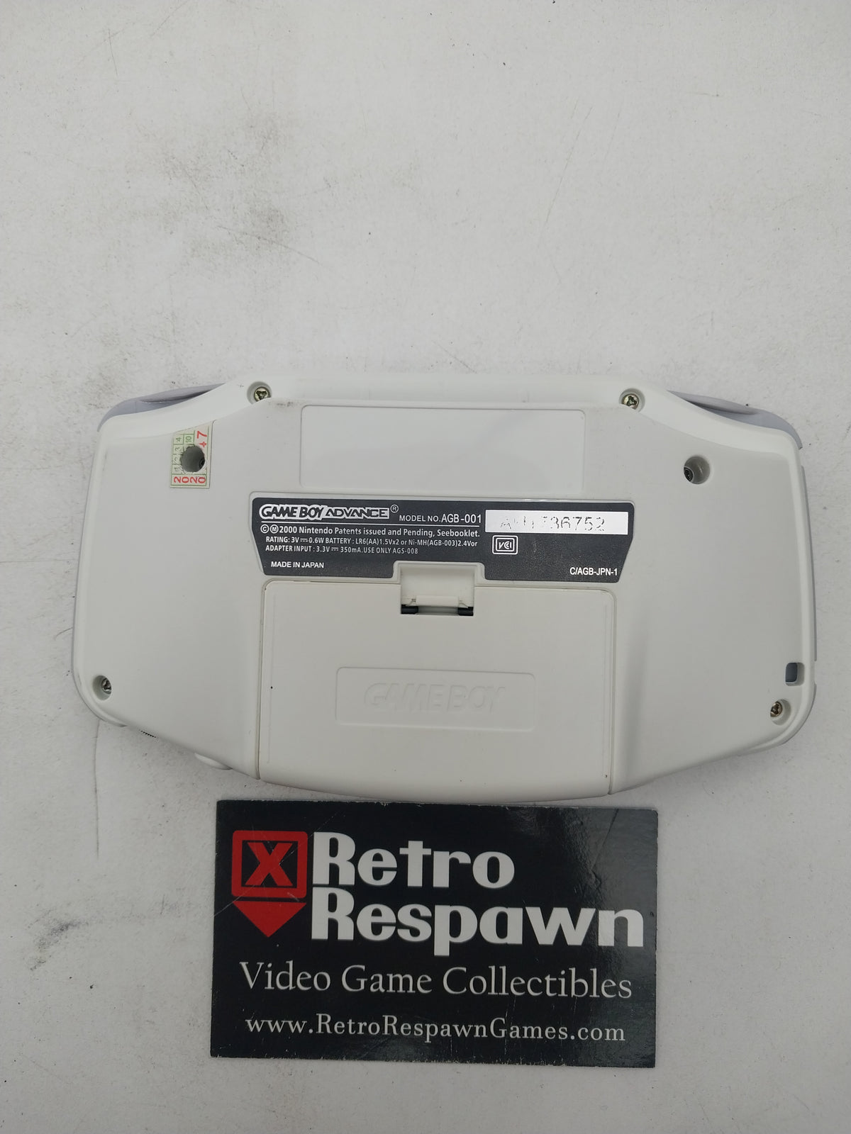 White Gameboy Advance System - GameBoy Advance (Console Only)