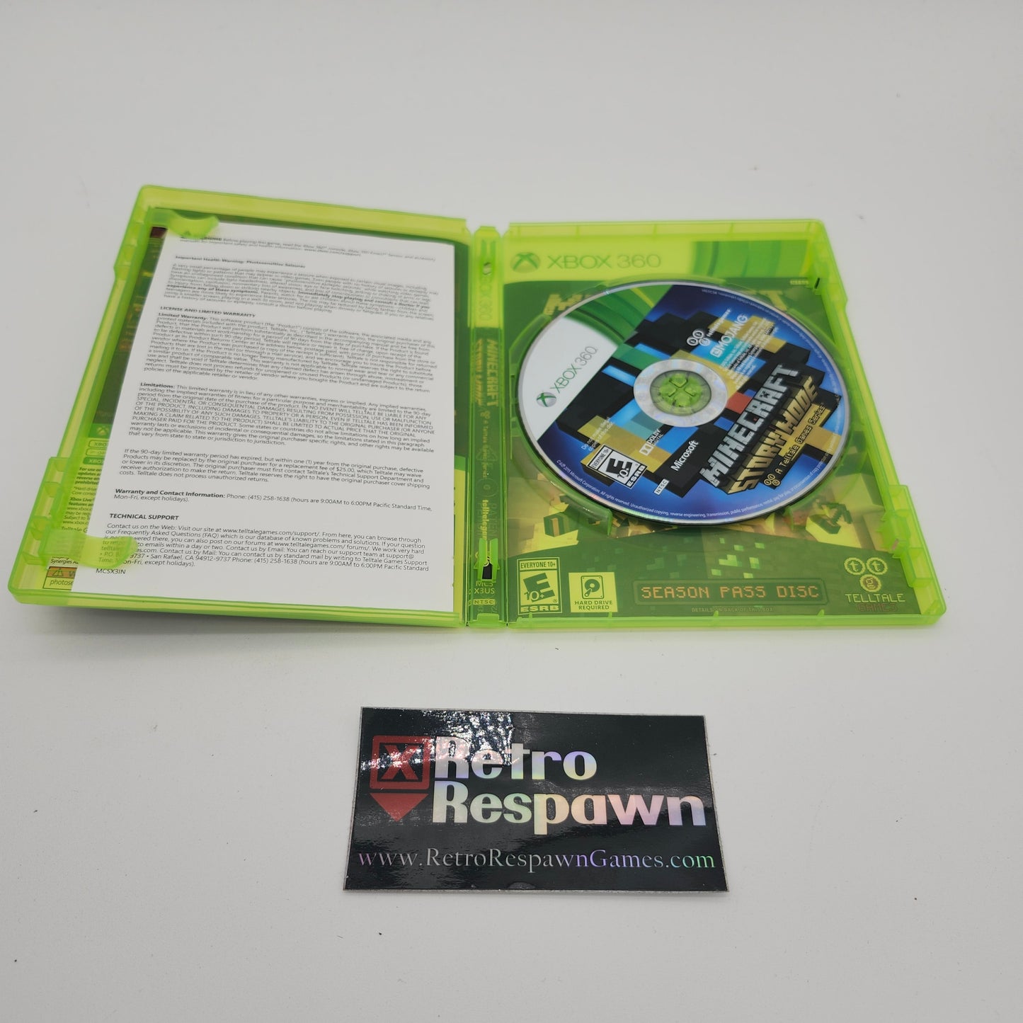 Minecraft: Story Mode Season Pass - Xbox 360 (Complete)